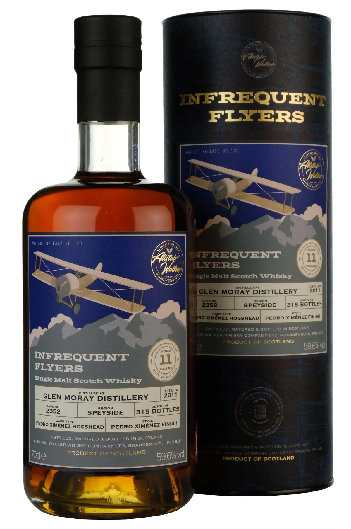 Glen Moray 2011-2023 | 11 Year Old Infrequent Flyers | Single Cask 2352 1