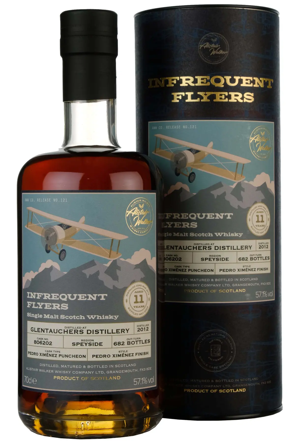 Glentauchers 2012-2023 | 11 Year Old Infrequent Flyers | Single Cask 806202 1