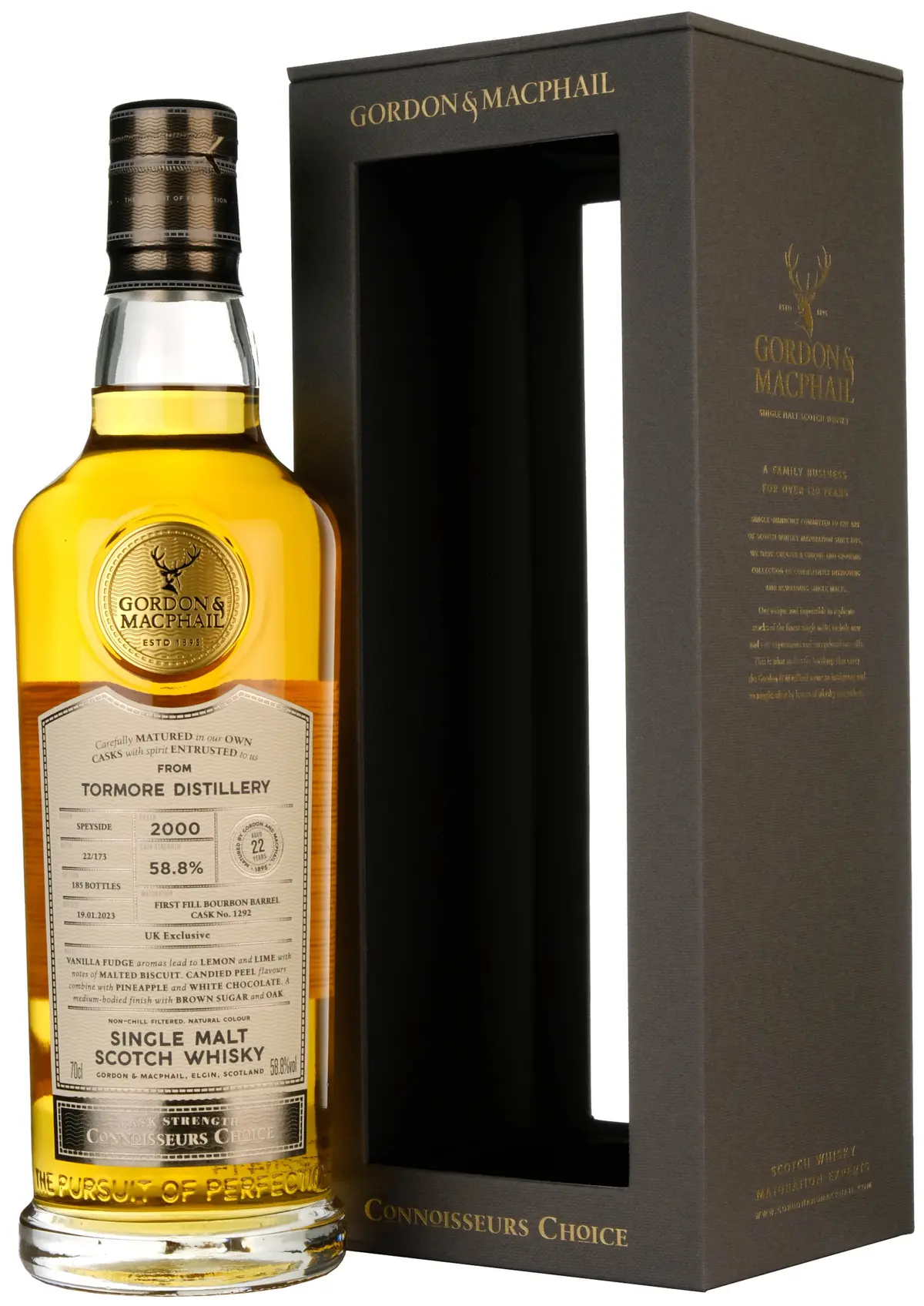 Tormore 2000-2023 | 22 Year Old Gordon & Macphail Connoisseurs Choice Single Cask 1292 Uk Exclusive 1