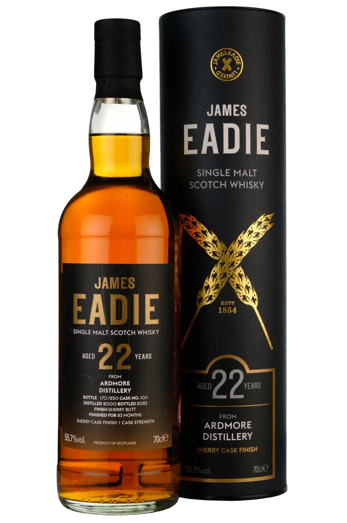 Ardmore 2000-2023 | 22 Year Old James Eadie Single Cask 10/1 1