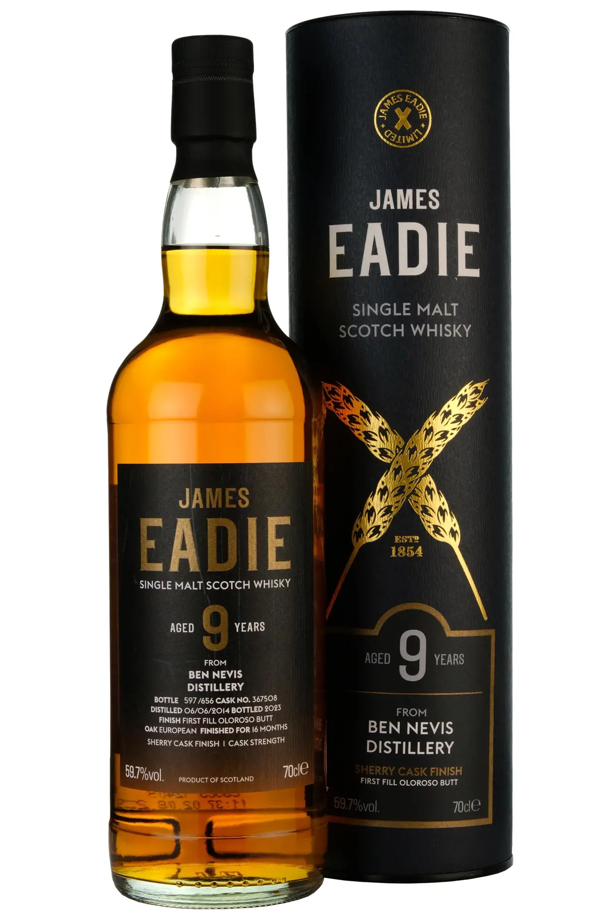 Ben Nevis 2014-2023 | 9 Year Old James Eadie Single Cask 367508 1