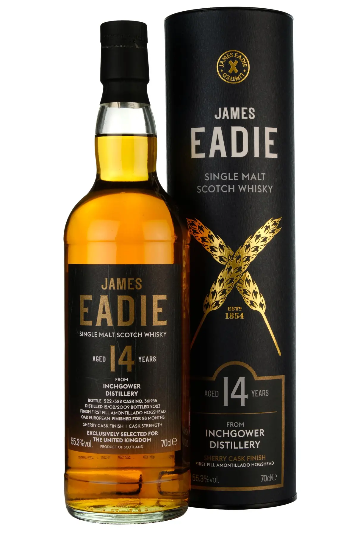 Inchgower 2009-2023 | 14 Year Old James Eadie Single Cask 361935 1