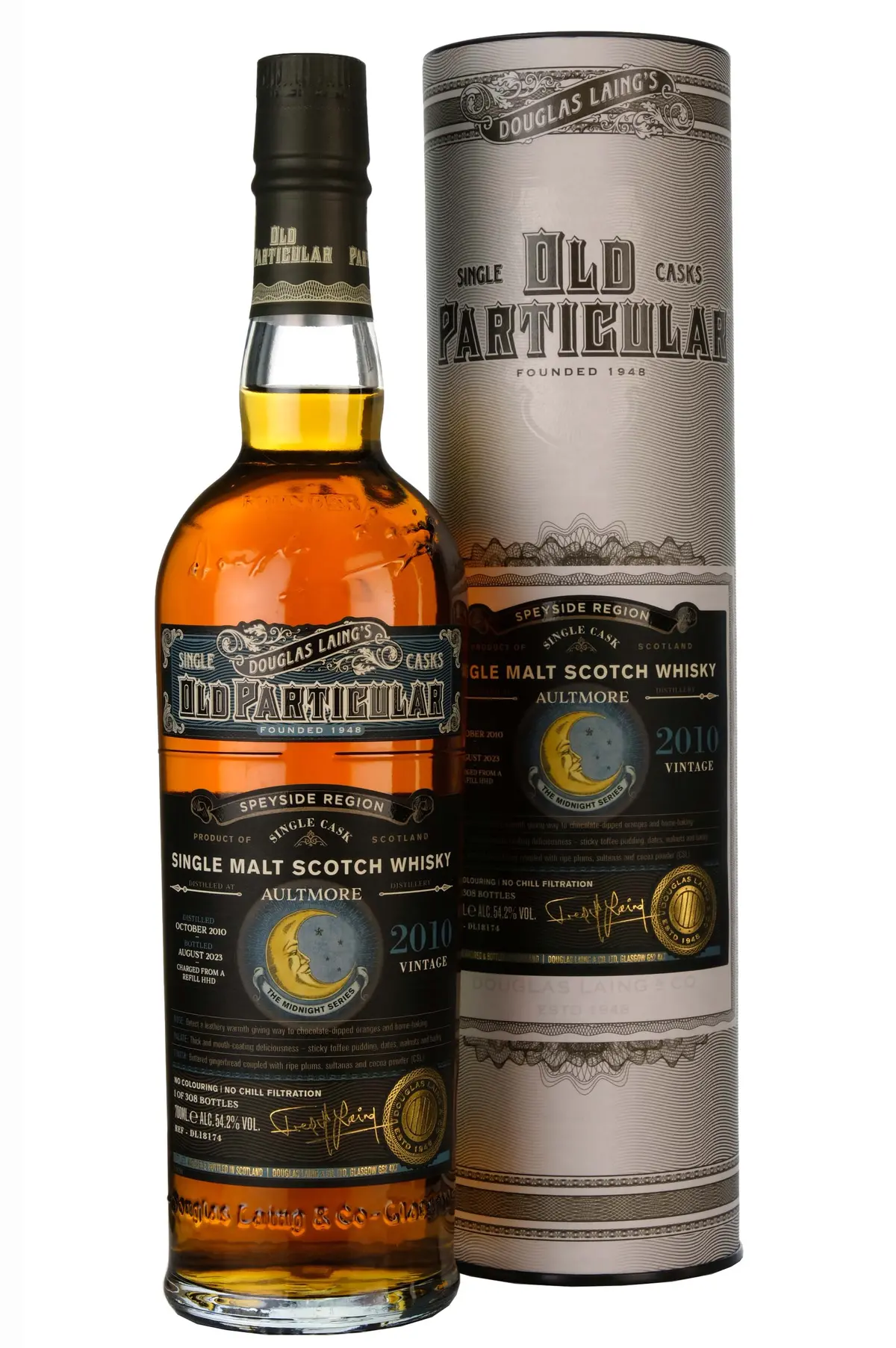 Aultmore 2010-2023 | 12 Year Old Douglas Laing Old Particular Midnight Series Single Cask Dl18174 1