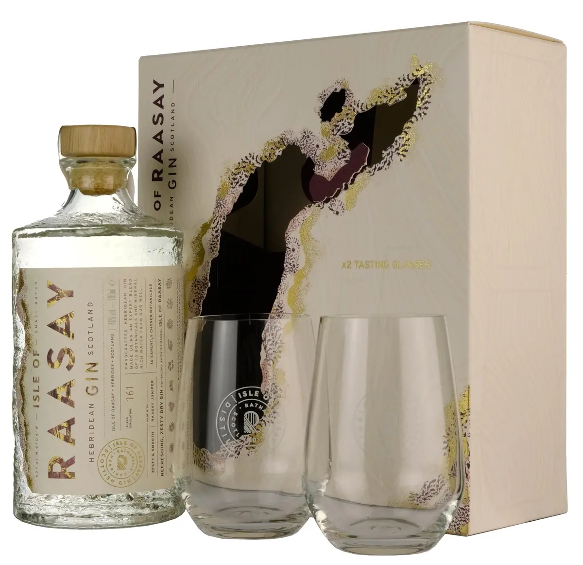 Isle Of Raasay Gin | Gift Pack + 2 Glasses 1