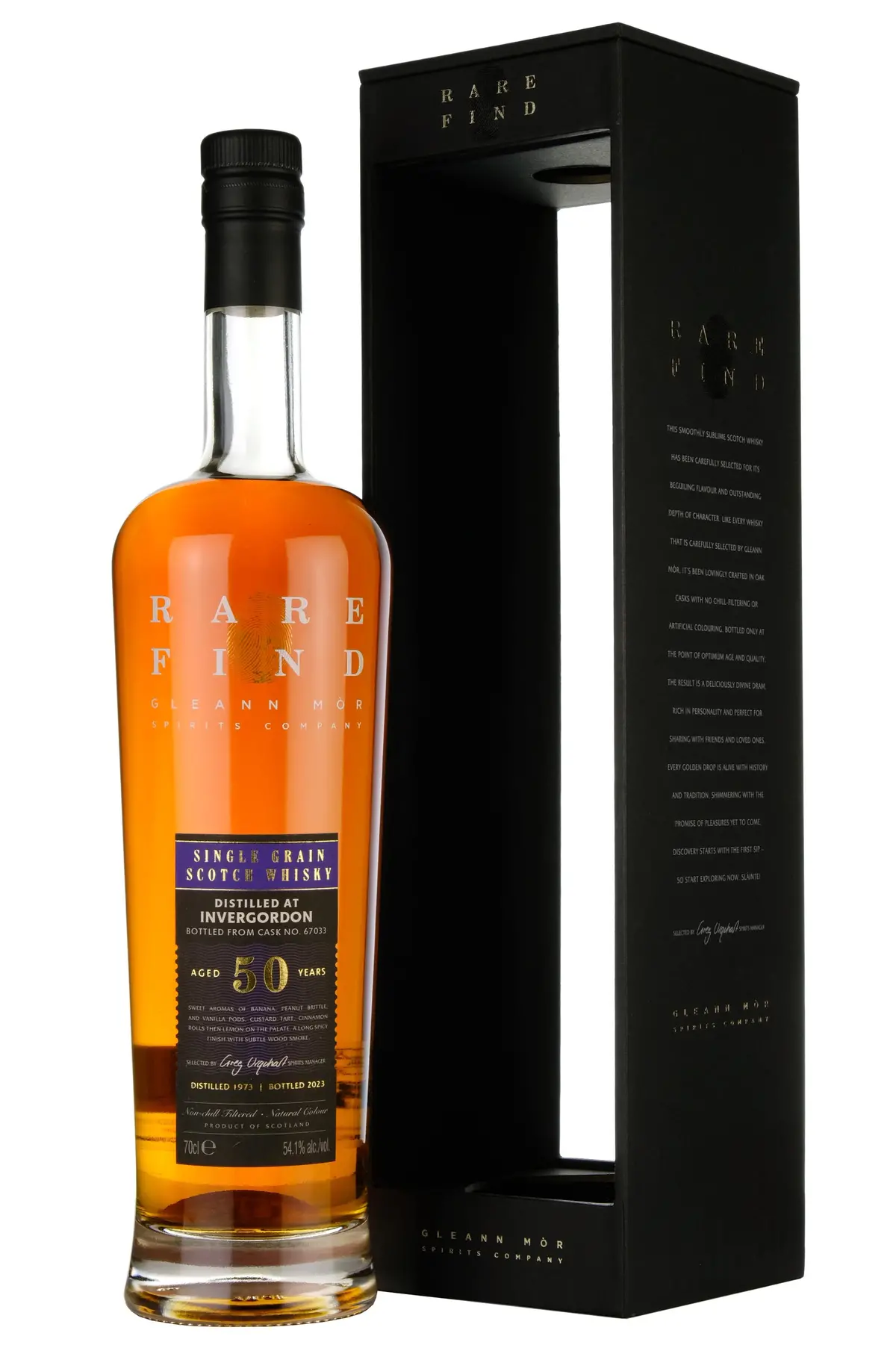 Invergordon 1973-2023 | 50 Year Old Gleann Mor Rare Find Single Cask 67033 1