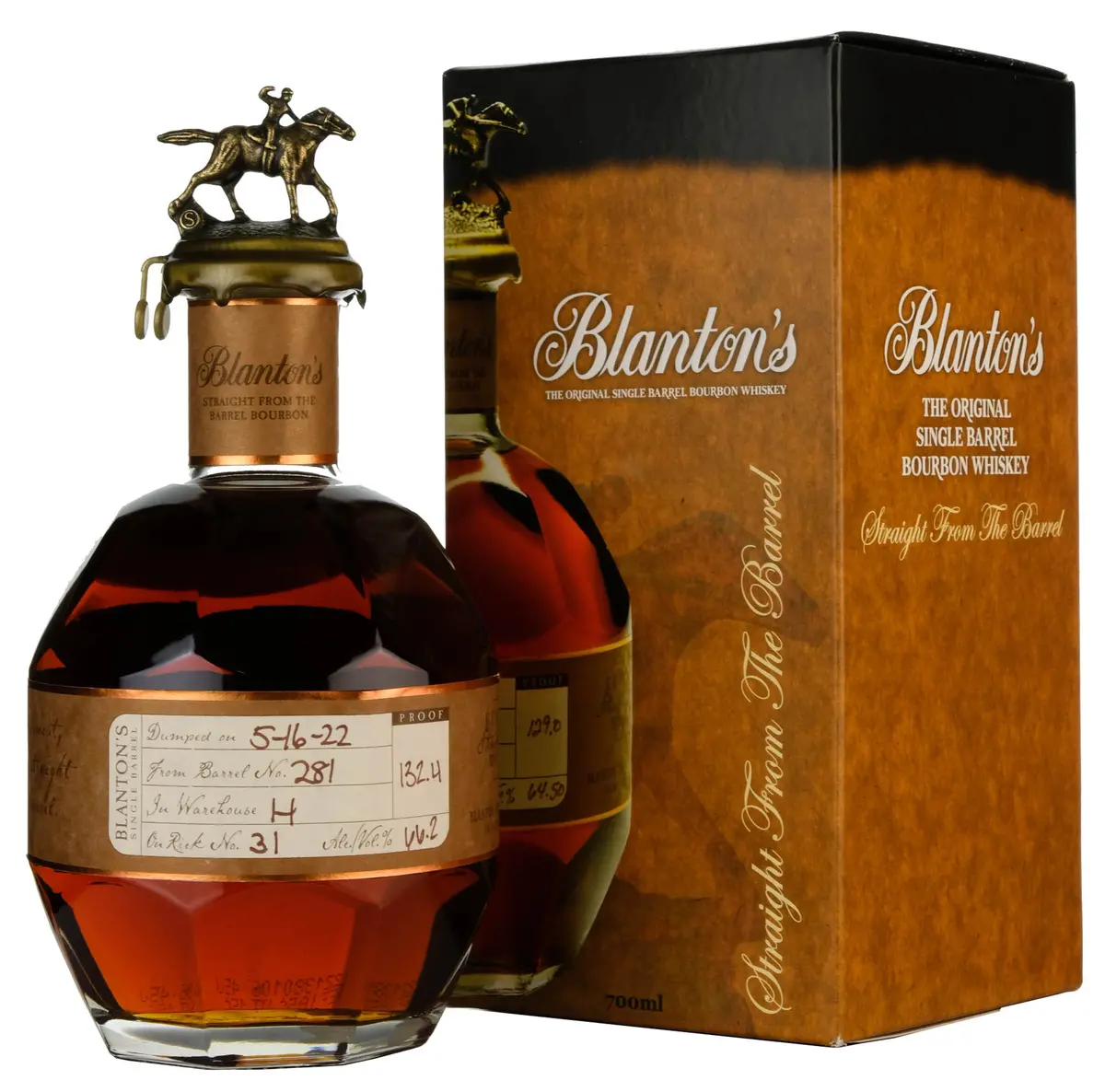 Blanton's Straight From The Barrel 281 Bottled 2022 1