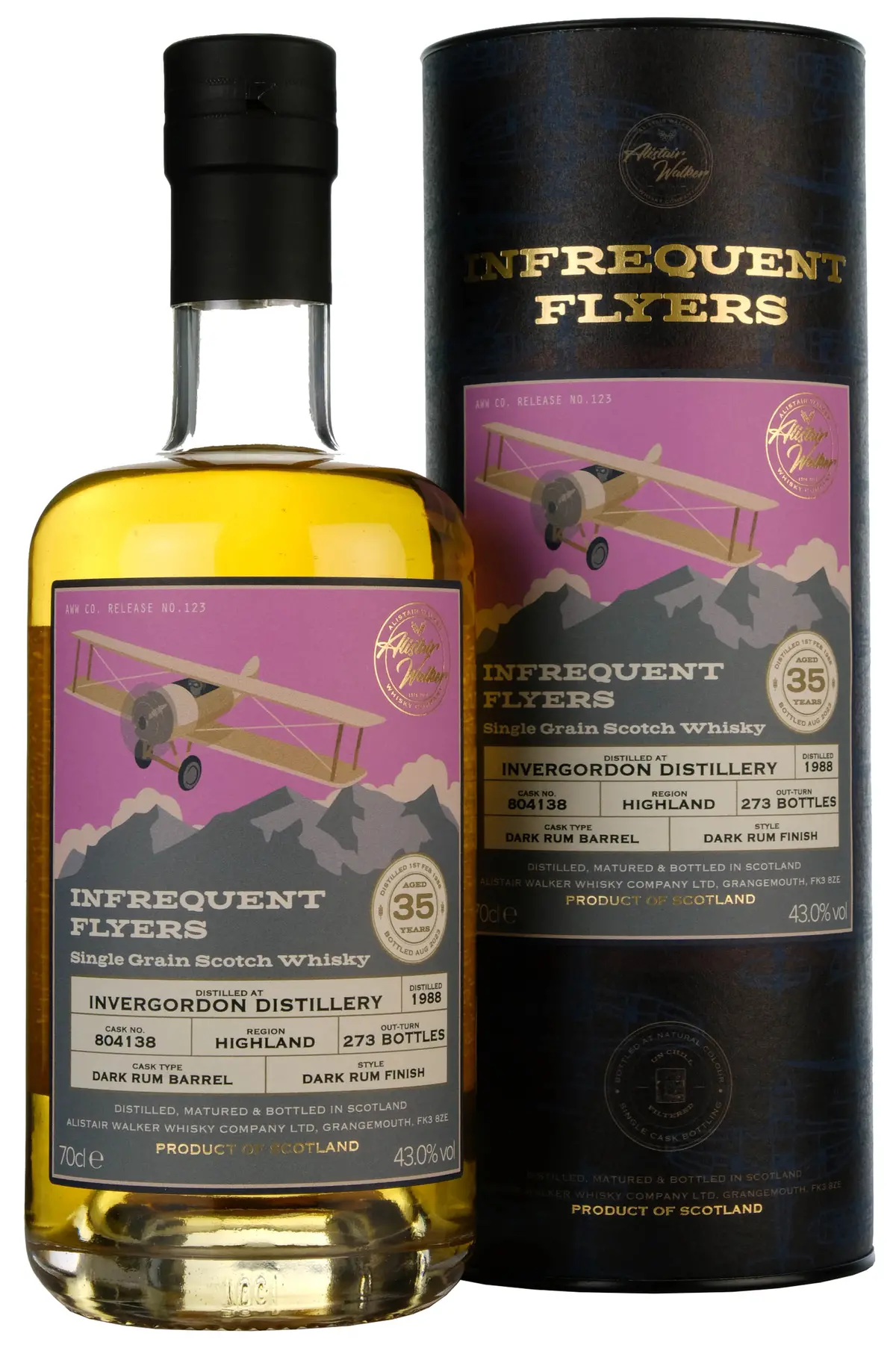 Invergordon 1988-2023 | 35 Year Old Infrequent Flyers | Single Cask 804138 1