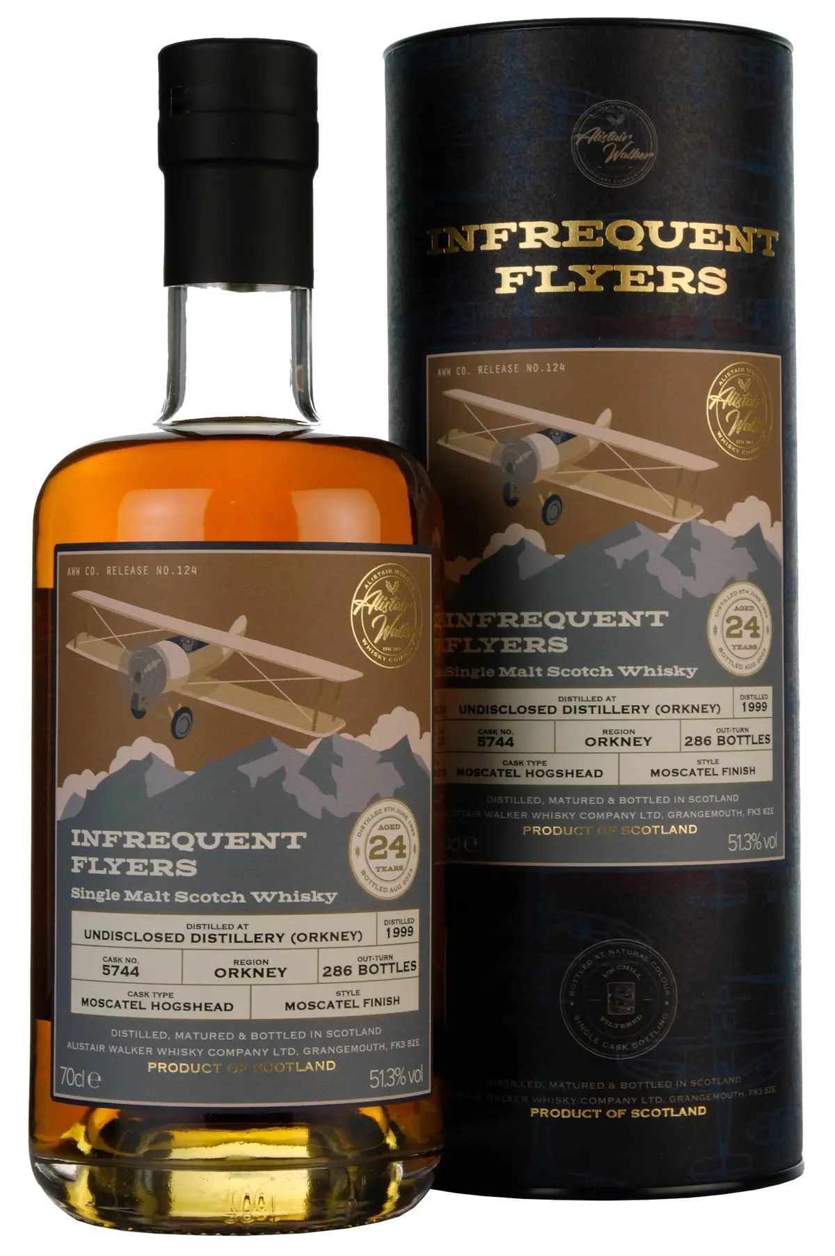 Undisclosed Orkney Distillery 1999-2023 | 24 Year Old Infrequent Flyers | Single Cask 5744 1