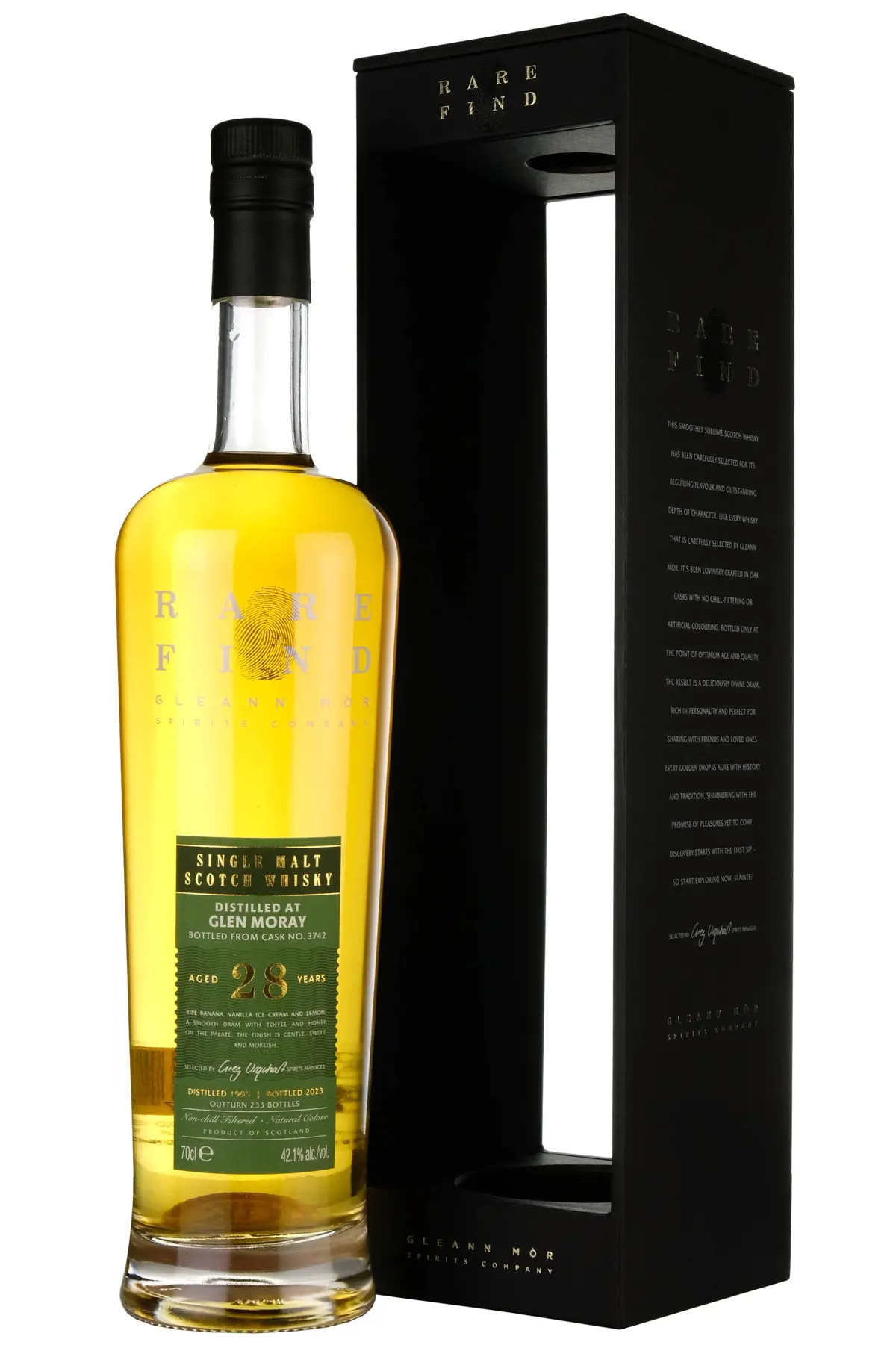 Glen Moray 1995-2023 | 28 Year Old Rare Find Gleann Mor Single Cask 3742 1