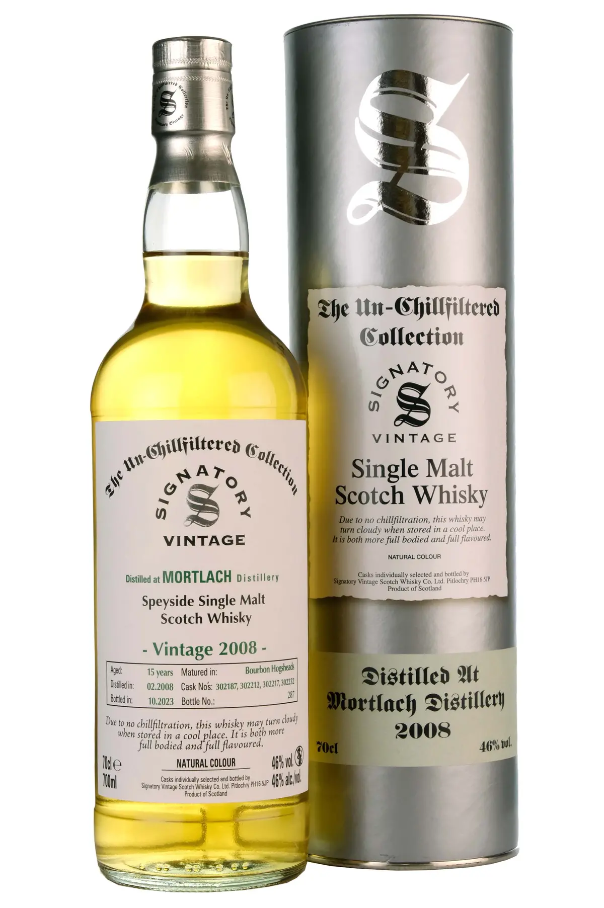 Mortlach 2008-2023 | 15 Year Old Signatory Vintage Un-Chillfiltered Collection Small Batch 1