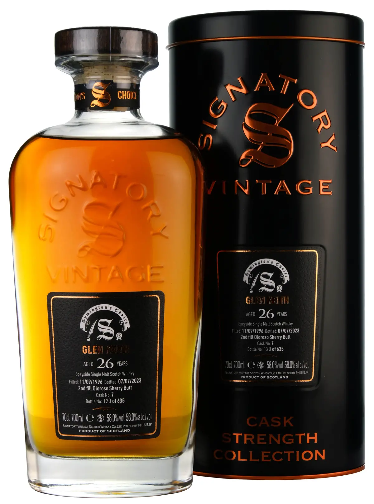 Glen Keith 1996-2023 | 26 Year Old Signatory Symington's Choice Single Cask 7 1