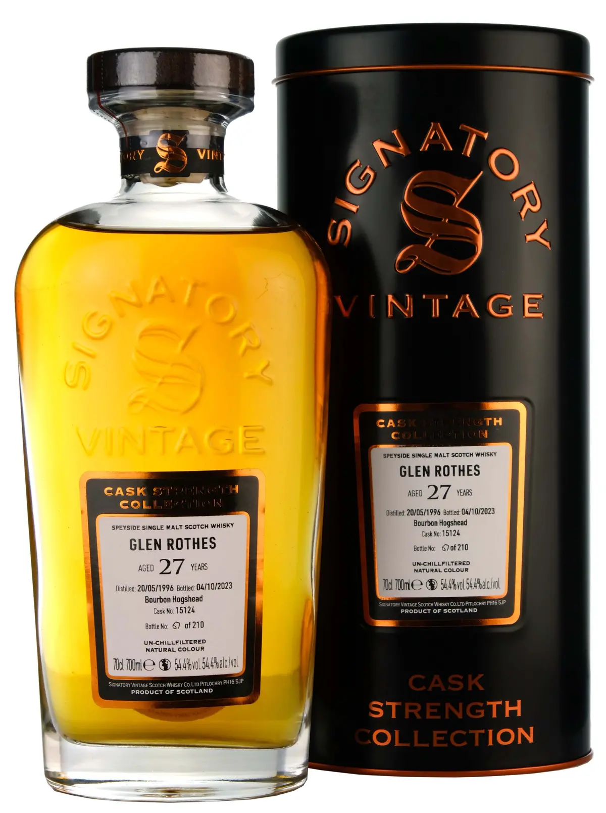 Glenrothes 1996-2023 | 27 Year Old Signatory Vintage Single Cask 15124 1