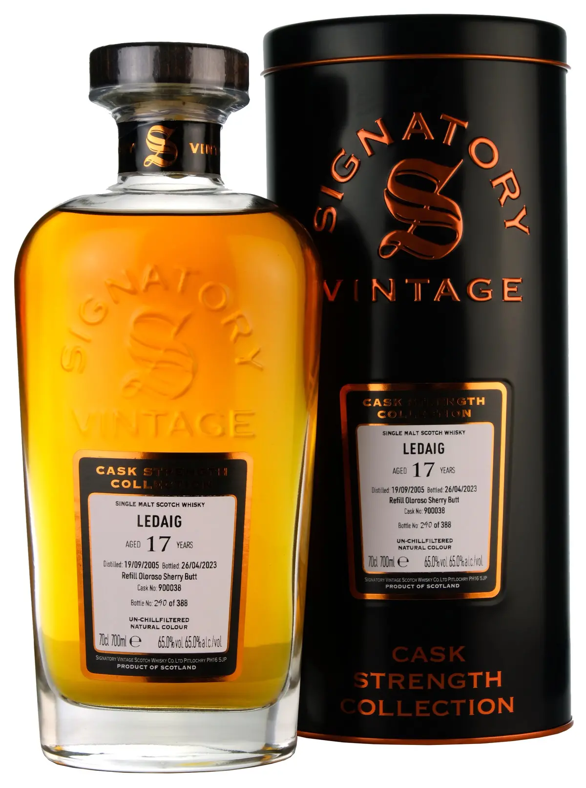 Ledaig 2005-2023 | 17 Year Old Signatory Vintage Single Cask 900038 1