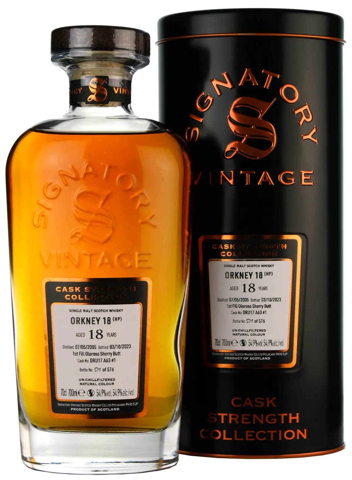 Orkney (Hp) 2005-2023 | 18 Year Old Signatory Vintage Cask Strength Collection Single Cask #1 1