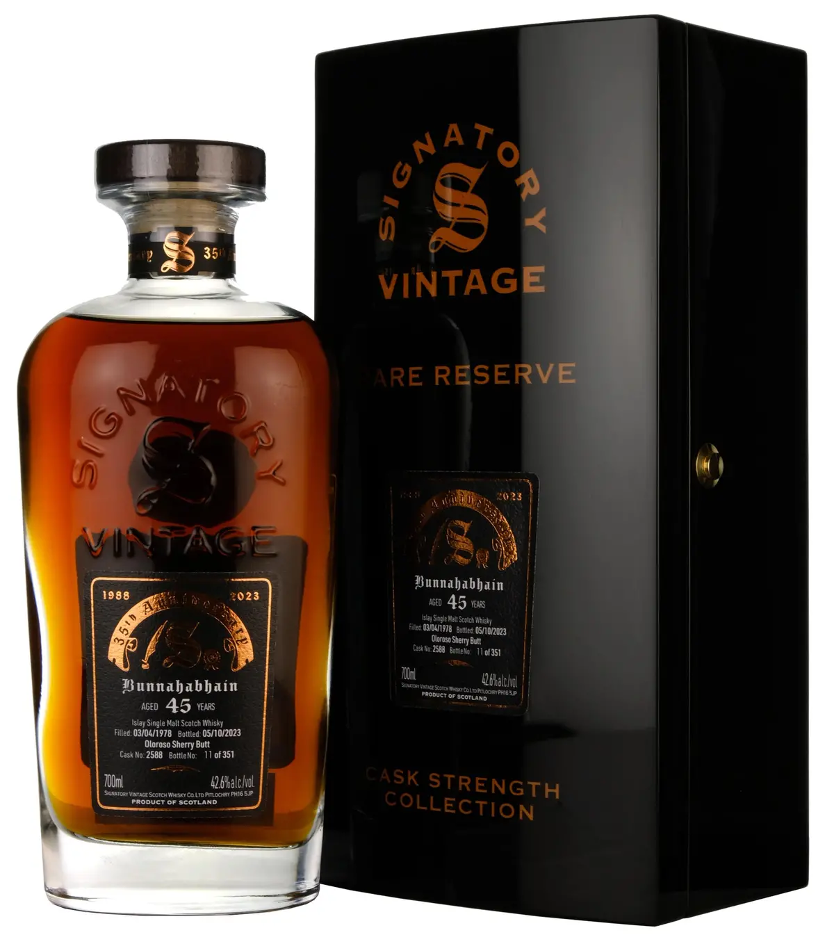 Bunnahabhain 1978-2023 | 45 Year Old Signatory Vintage 35Th Anniversary Single Cask 2588 1