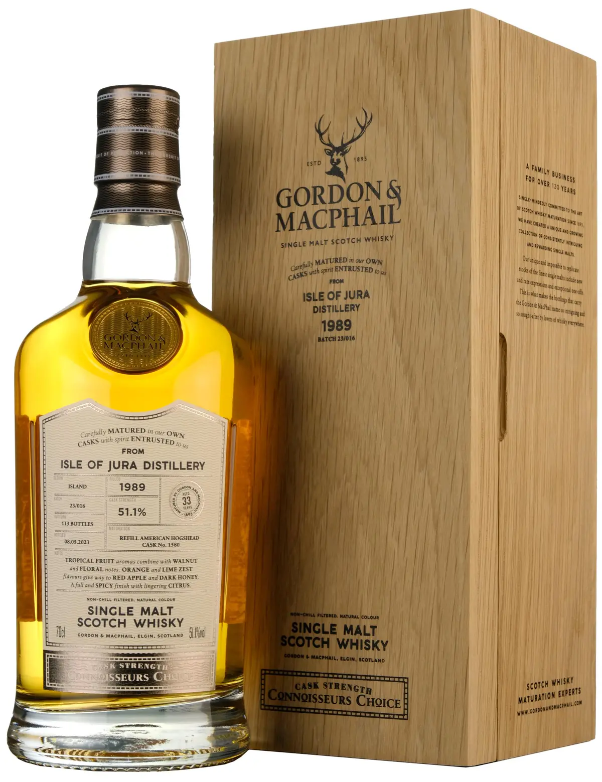 Isle Of Jura 1989-2023 | 33 Year Old Gordon & Macphail Connoisseurs Choice Single Cask 1580 1
