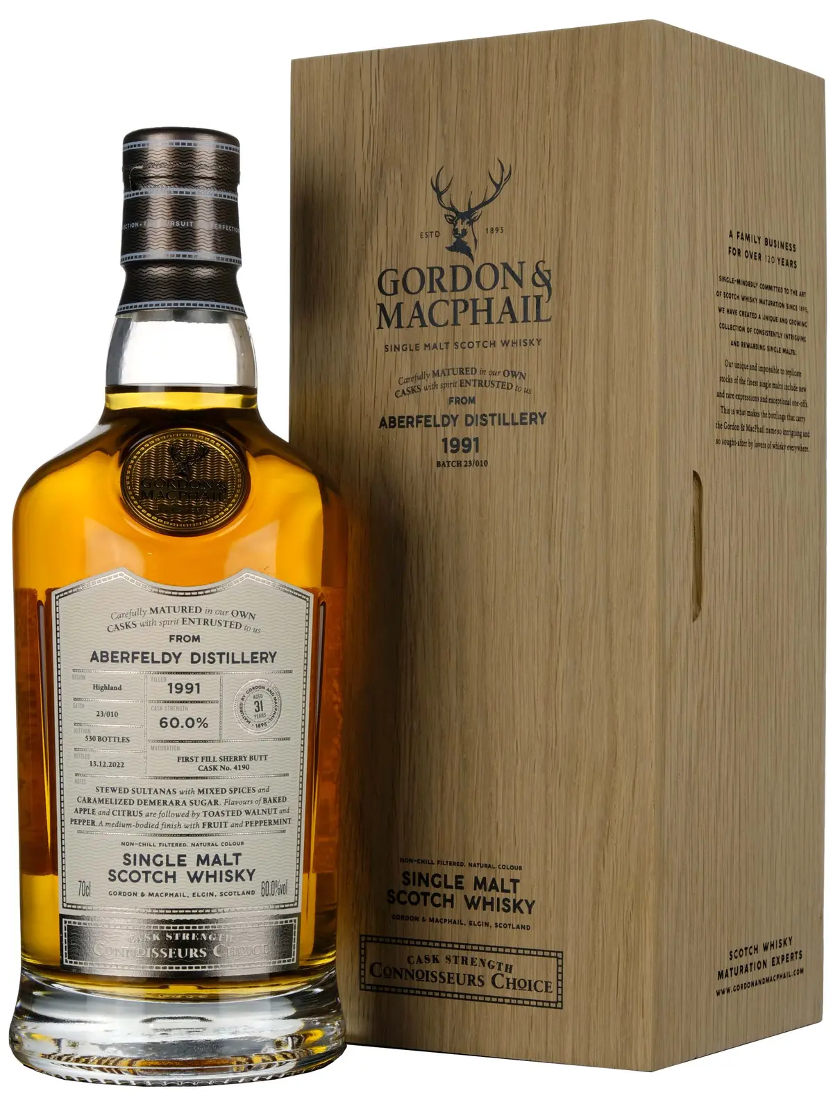 Aberfeldy 1991-2022 | 31 Year Old Gordon & Macphail Connoisseurs Choice Single Cask 4190 1