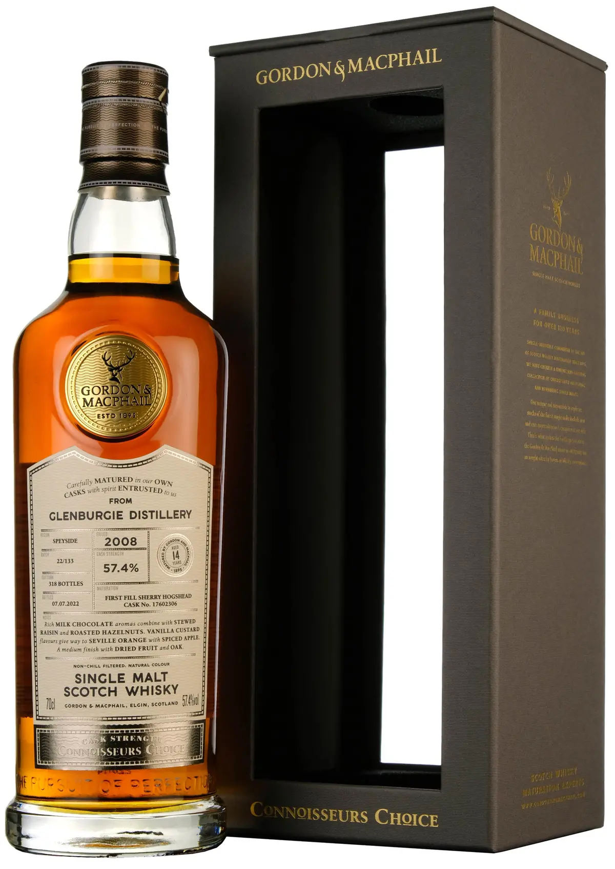 Glenburgie 2008-2022 | 14 Year Old Gordon & Macphail Connoisseurs Choice Single Cask 17602306 1