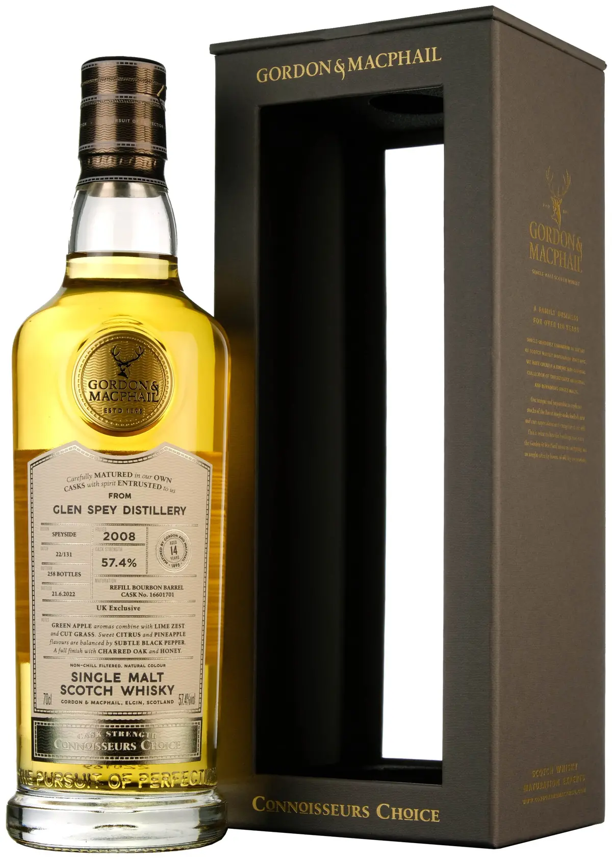 Glen Spey 2008-2022 | 14 Year Old Gordon & Macphail Connoisseurs Choice Single Cask 16601701 Uk Exclusive 1