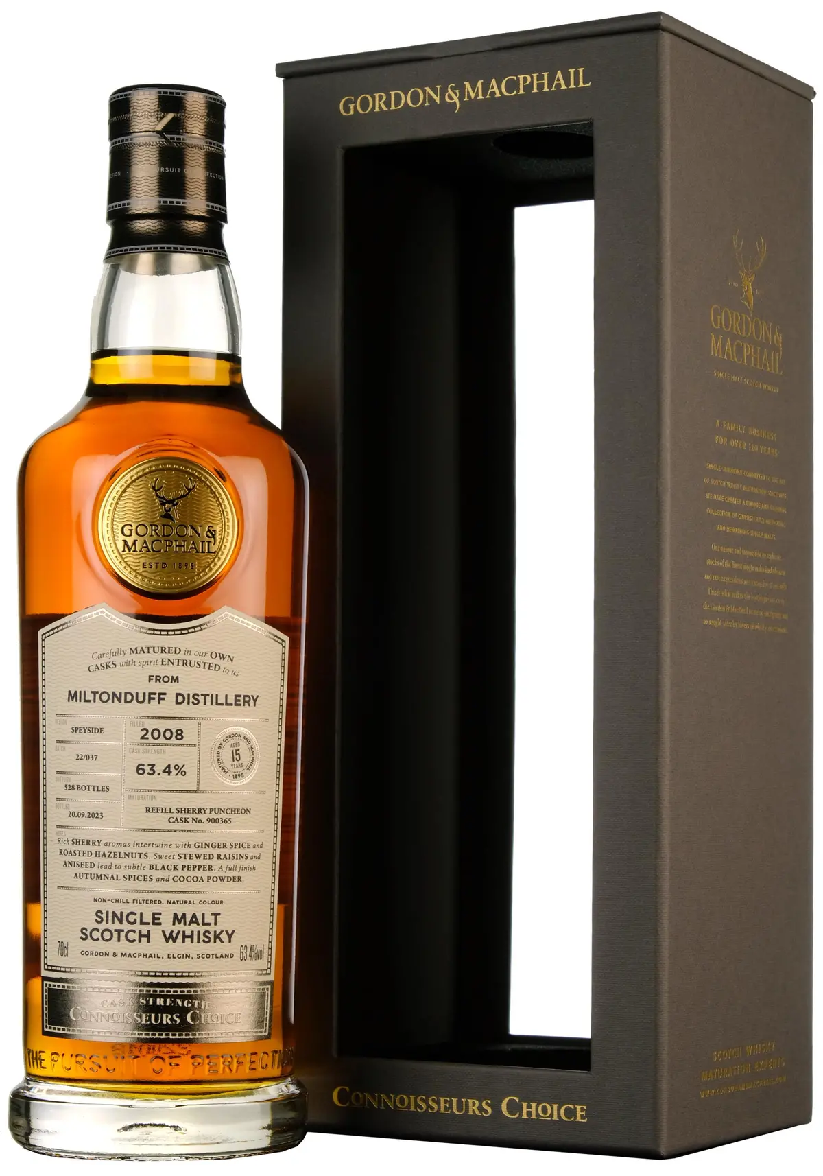 Miltonduff 2008-2023 | 15 Year Old Gordon & Macphail Connoisseurs Choice Single Cask 900365 1