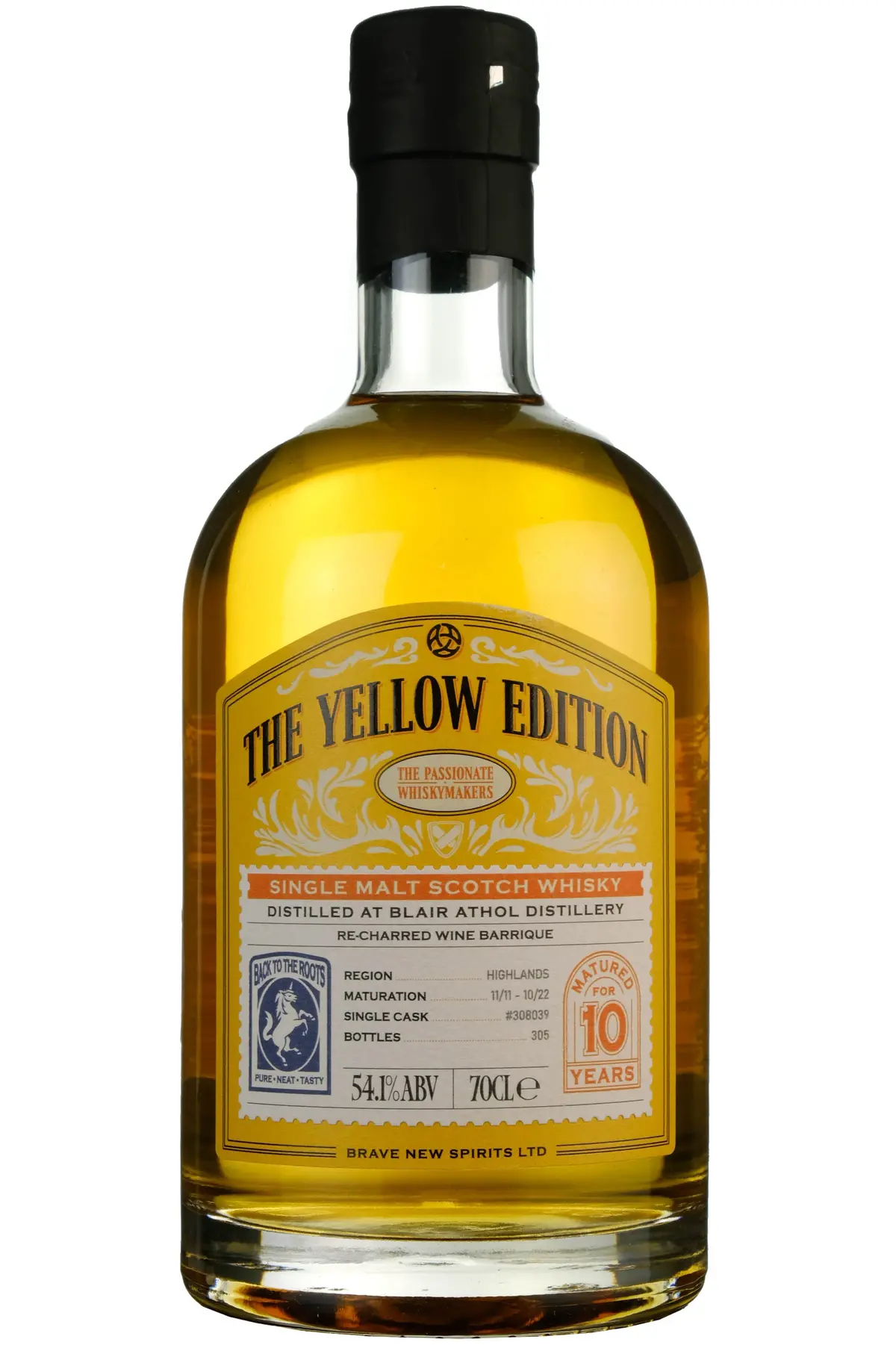 Blair Athol 2011-2022 | 10 Year Old Brave New Spirits The Yellow Edition Single Cask 308039 1