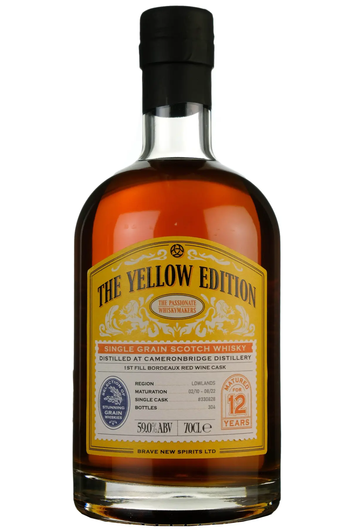 Cameronbridge 2010-2022 | 12 Year Old Brave New Spirits The Yellow Edition Single Cask 330828 1