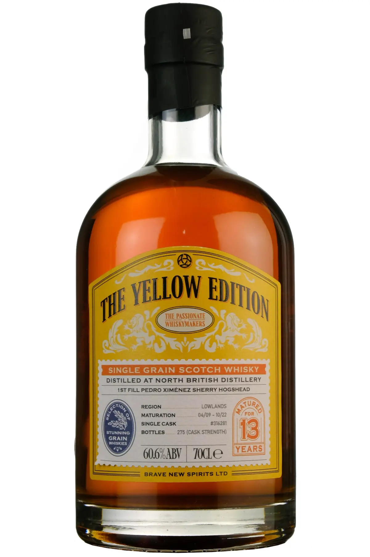 North British 2009-2022 | 13 Year Old Brave New Spirits The Yellow Edition Single Cask 316281 1