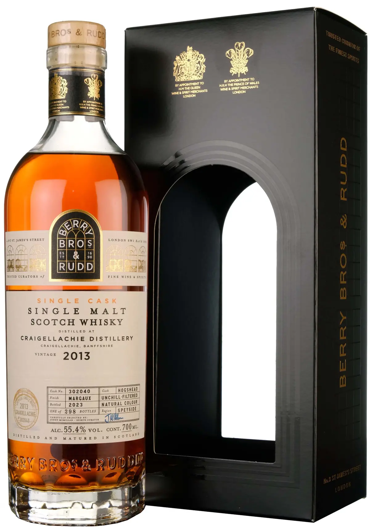 Craigellachie 2013-2023 Berry Bros & Rudd Single Cask 302040 1