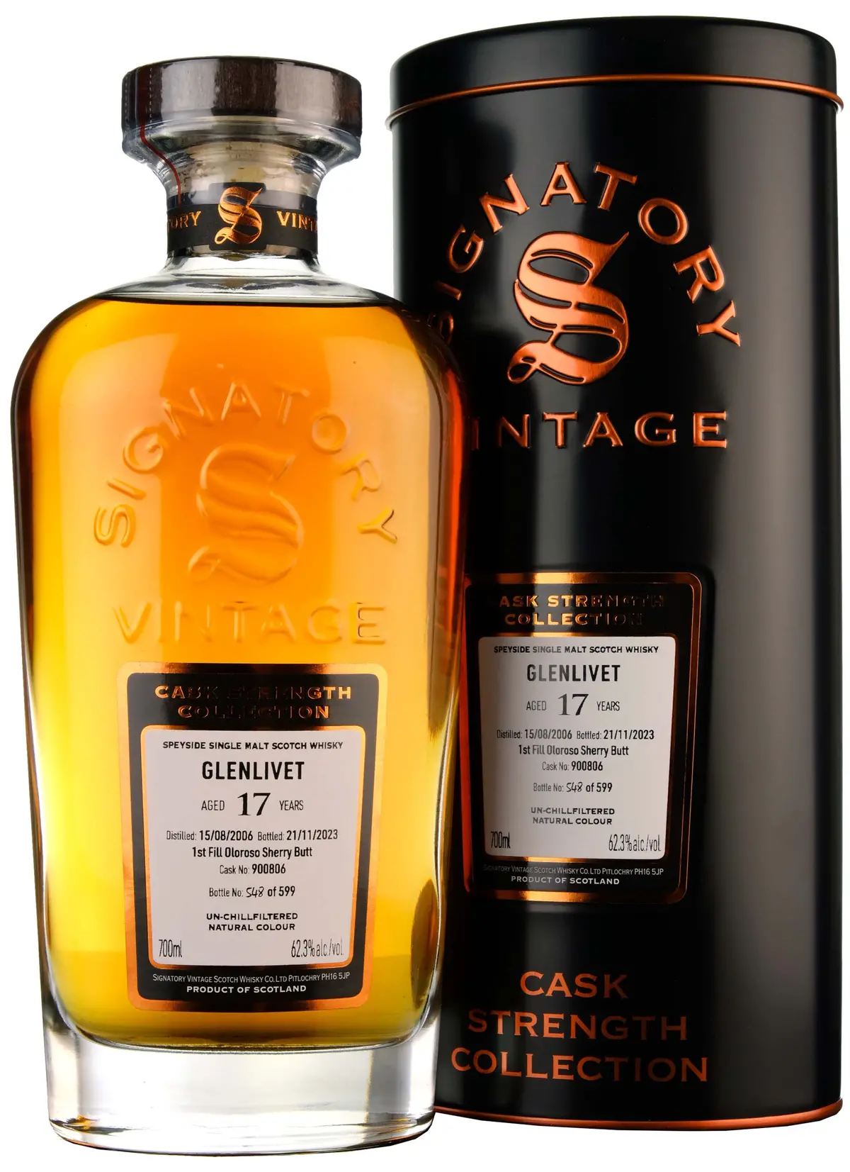 Glenlivet 2006-2023 | 17 Year Old Signatory Vintage Single Cask 900806 1