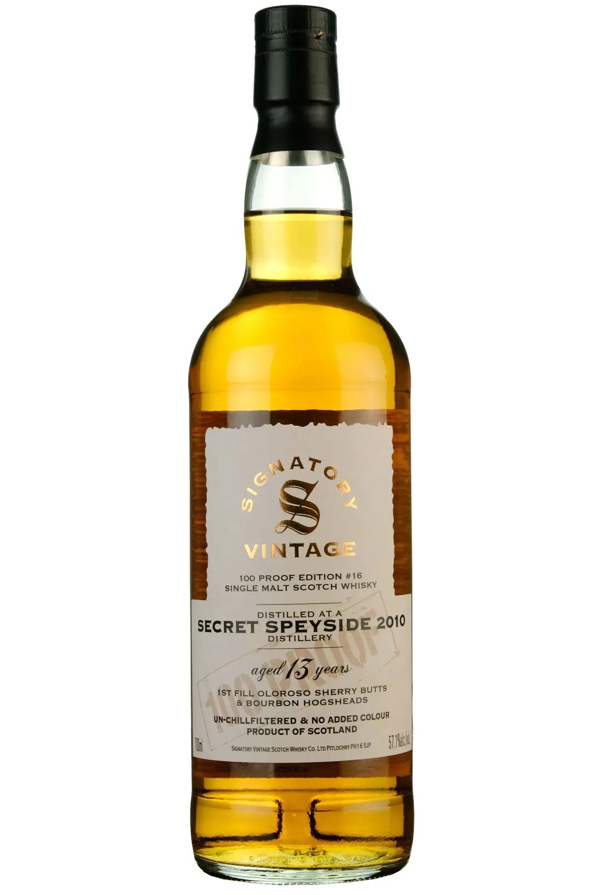 Secret Speyside 2010-2024 | 13 Year Old Signatory Vintage 100 Proof Edition 16 1