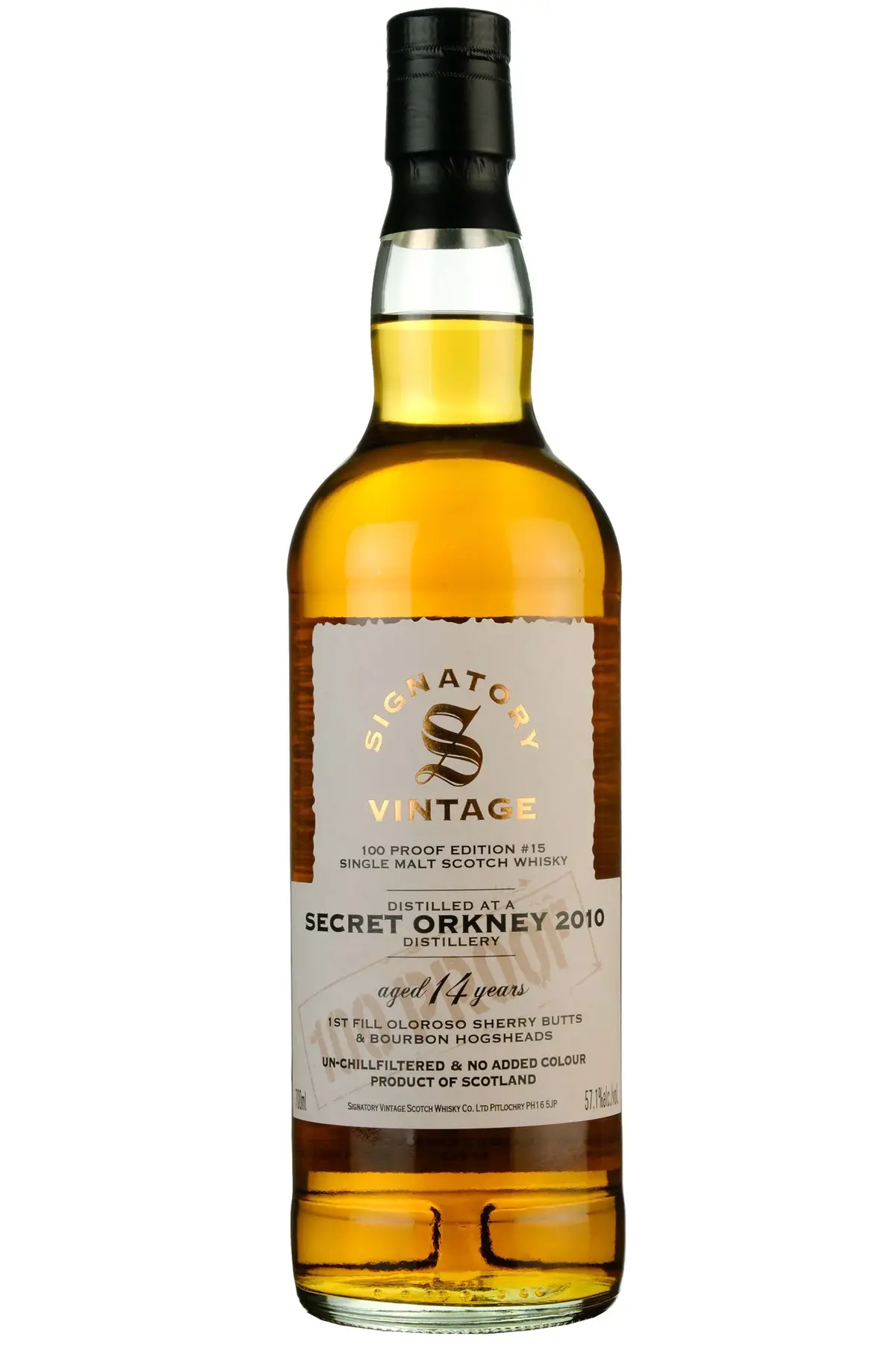 Secret Orkney 2010-2024 | 14 Year Old Signatory Vintage 100 Proof Edition 15 1