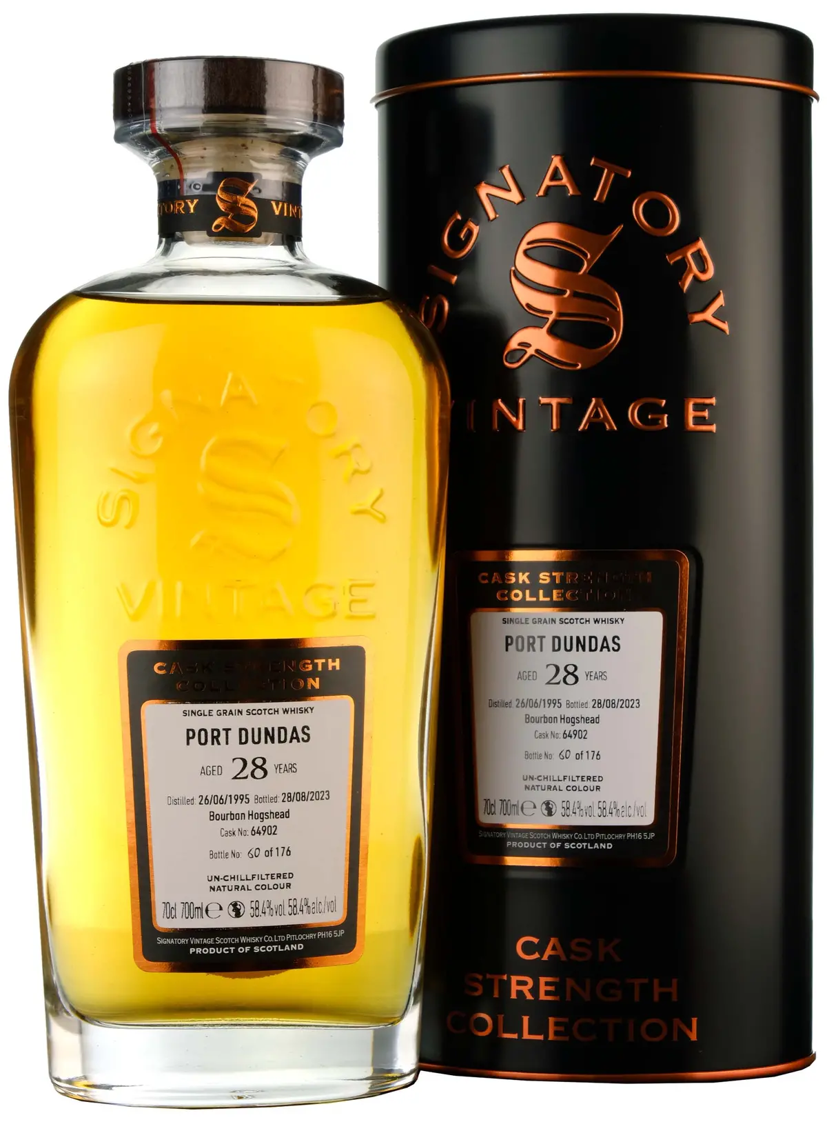 Port Dundas 1995-2023 | 28 Year Old Signatory Vintage Cask Strength Collection Single Cask 64902 1