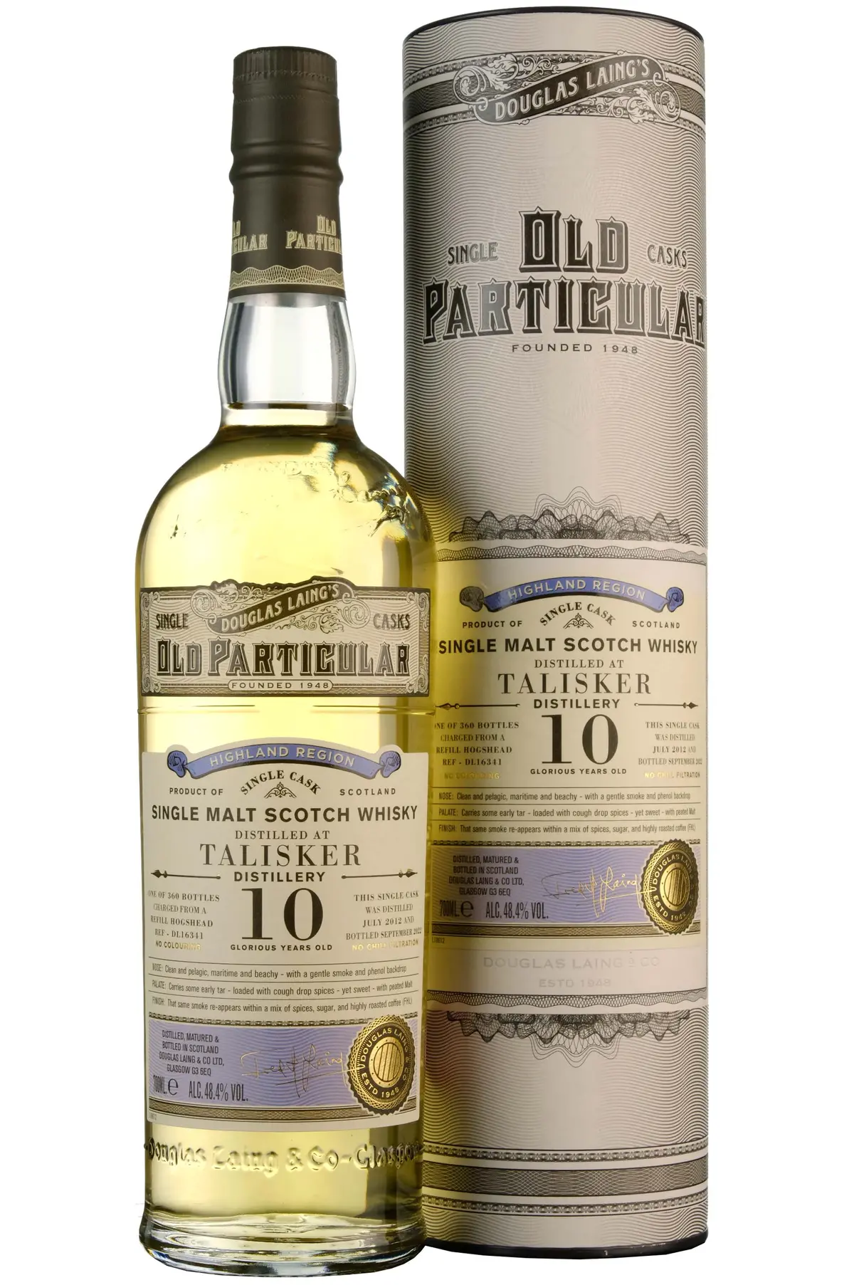 Talisker 2012-2022 | 10 Year Old Douglas Laing Old Particular Single Cask Dl16341 1
