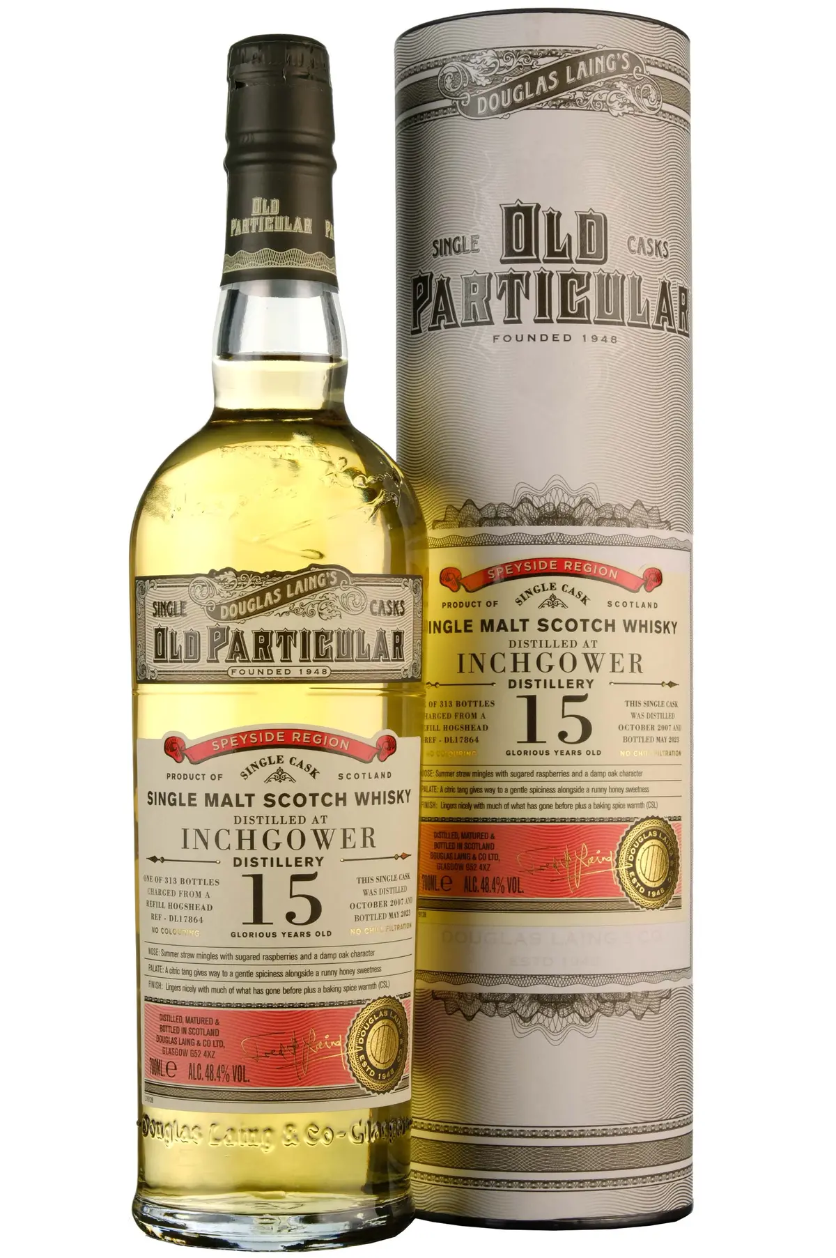 Inchgower 2007-2023 | 15 Year Old Douglas Laing Old Particular Single Cask Dl17864 1