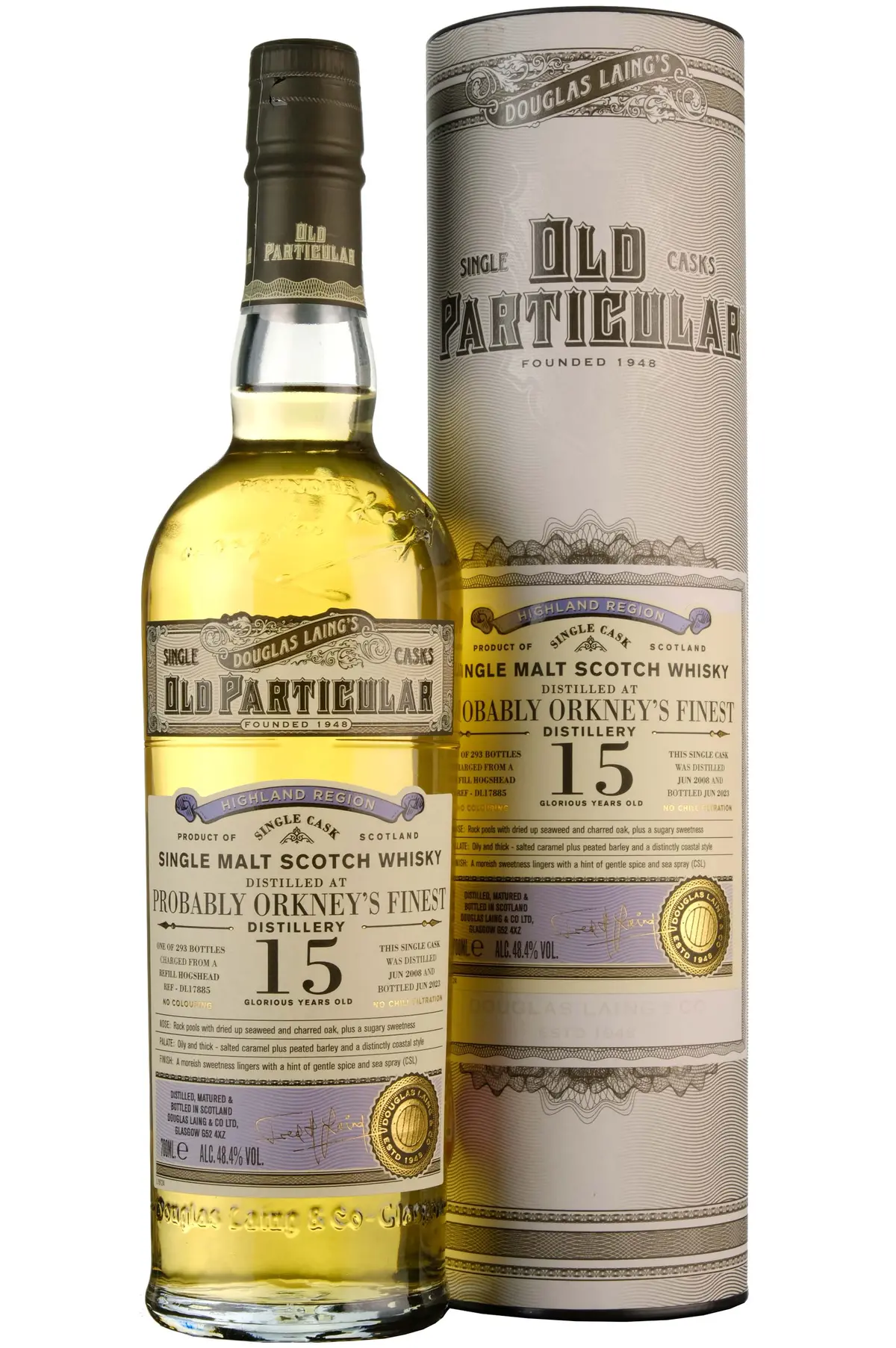 Probably Orkney's Finest 2008-2023 | 15 Year Old Douglas Laing Old Particular Single Cask Dl17885 1