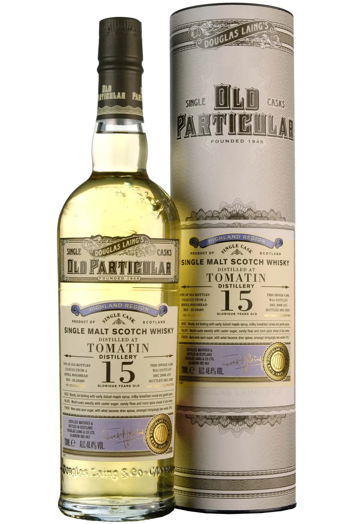 Tomatin 2008-2023 | 15 Year Old Douglas Laing Old Particular Single Cask Dl18489 1