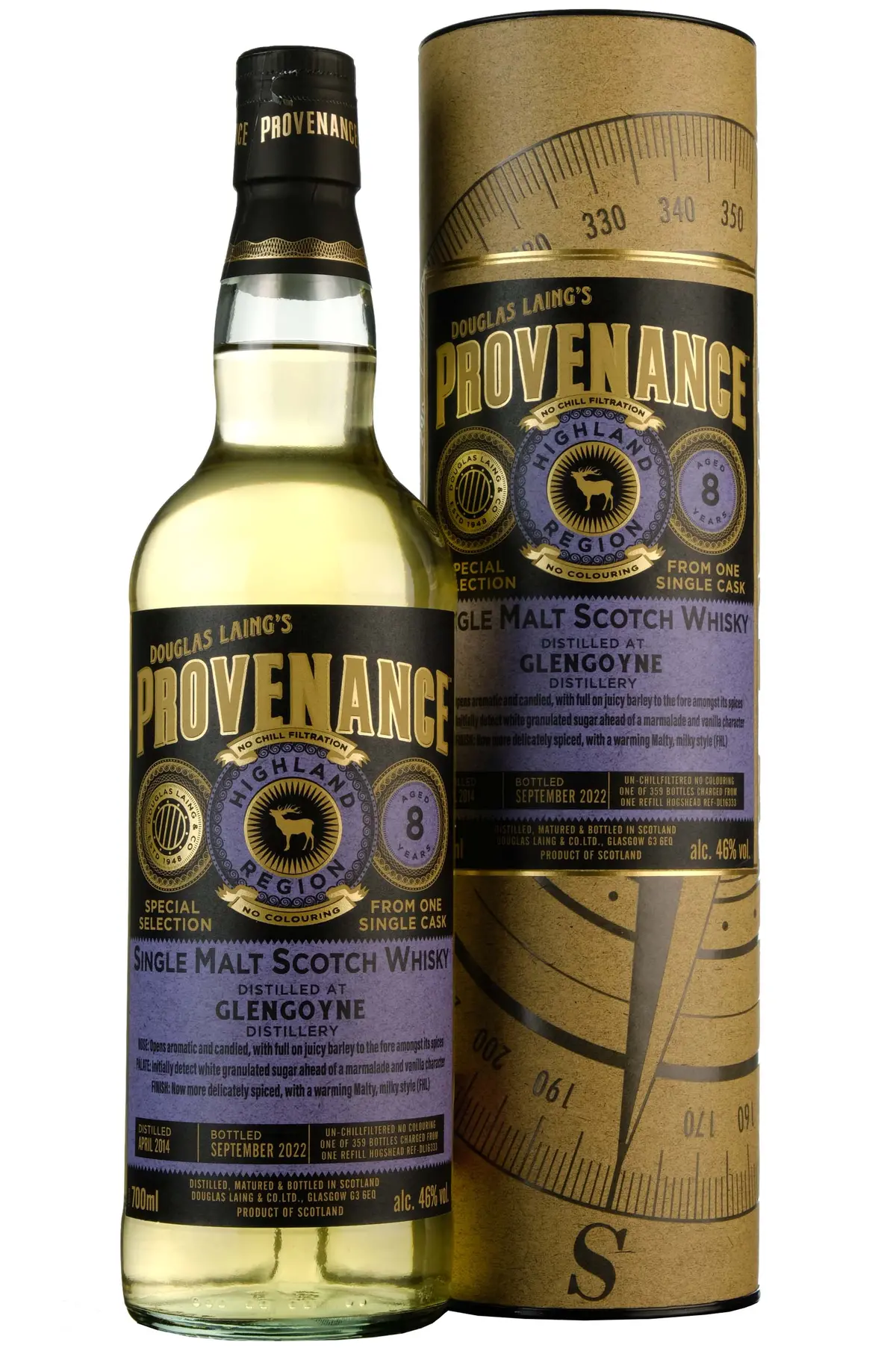 Glengoyne 2014-2022 | 8 Year Old Douglas Laing Provenance Single Cask Dl16333 1