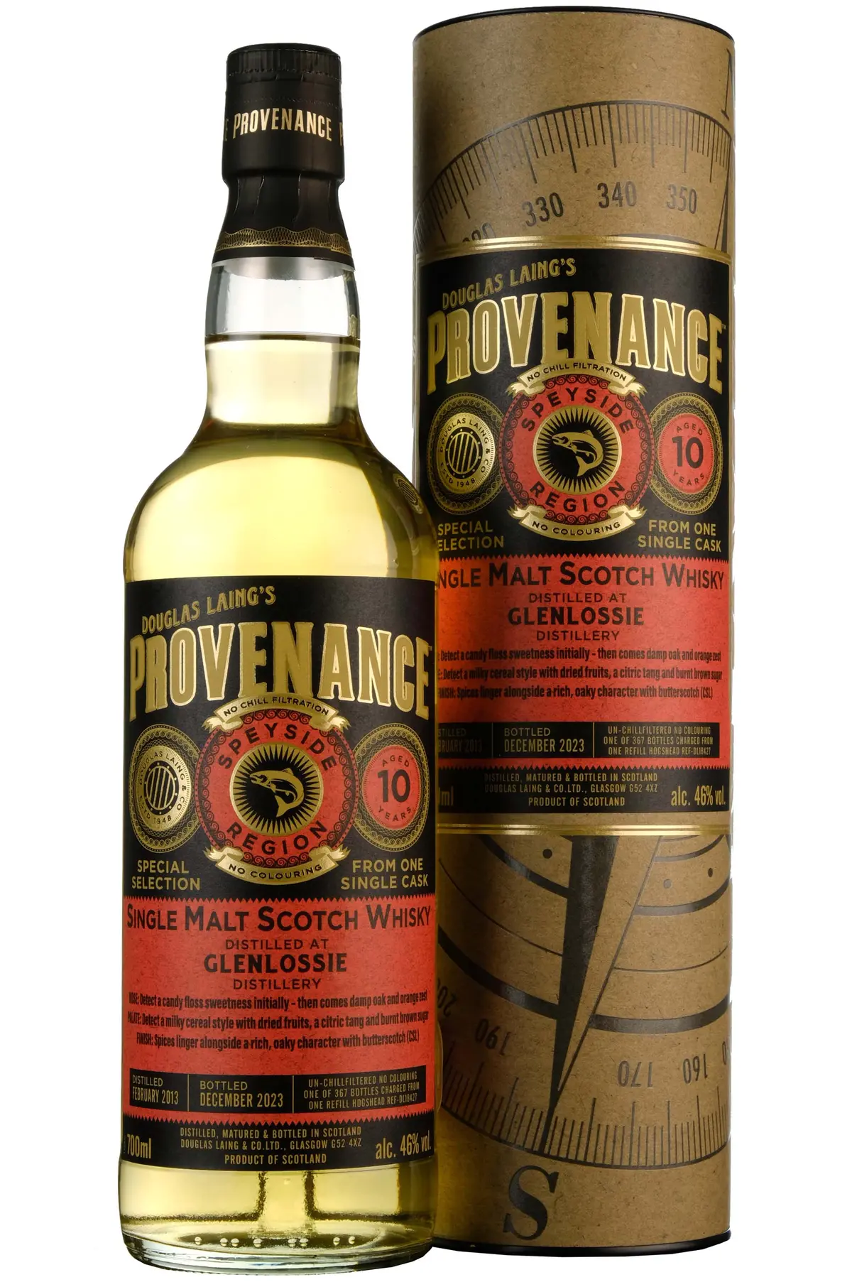 Glenlossie 2013-2023 | 10 Year Old Douglas Laing Provenance Single Cask Dl18427 1