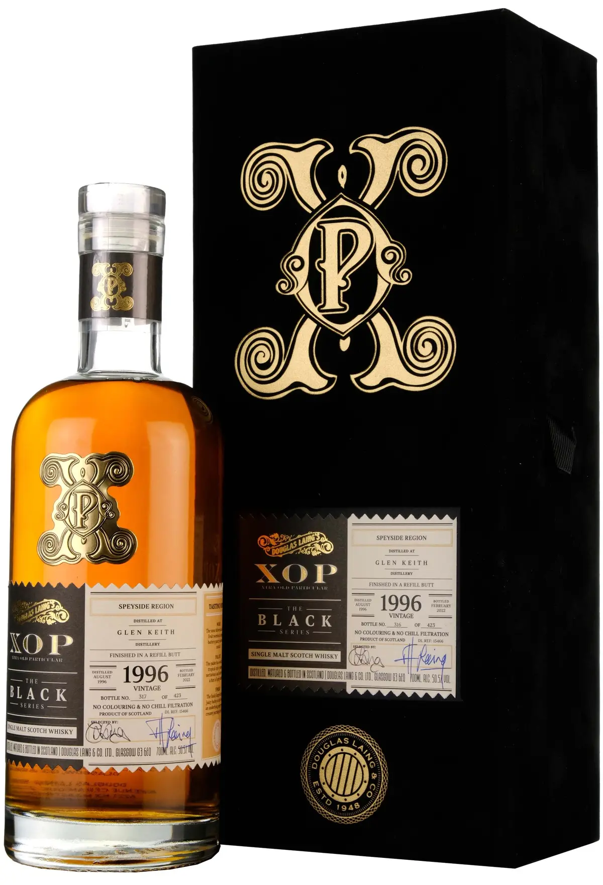 Glen Keith 1996-2022 | 25 Year Old Douglas Laing Xop Black Series Single Cask Dl15466 1