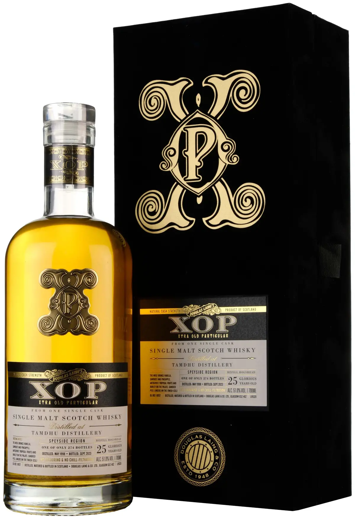 Tamdhu 1998-2023 | 25 Year Old Douglas Laing Xop Black Series Single Cask Dl18157 1