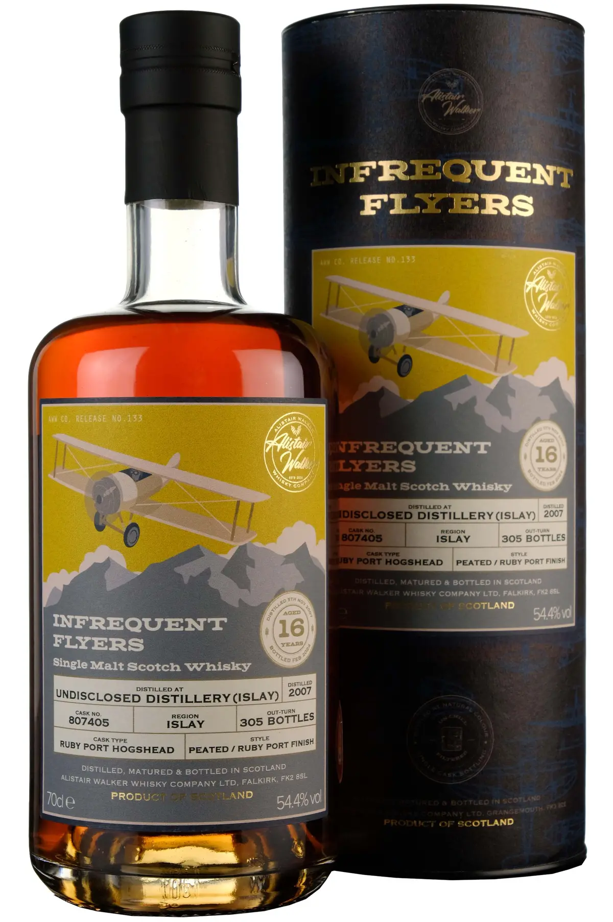 Undisclosed Islay 2007-2024 | 16 Year Old Infrequent Flyers Single Cask 807405 1