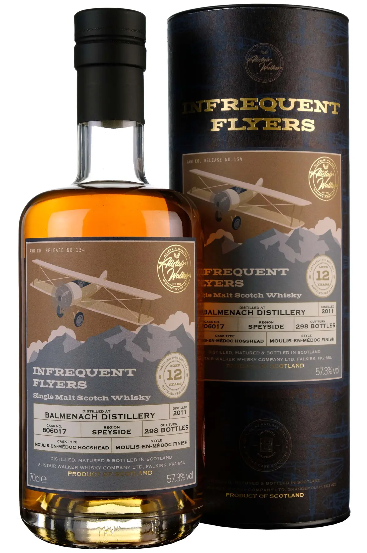 Balmenach 2011-2024 | 12 Year Old Infrequent Flyers Single Cask 806017 1