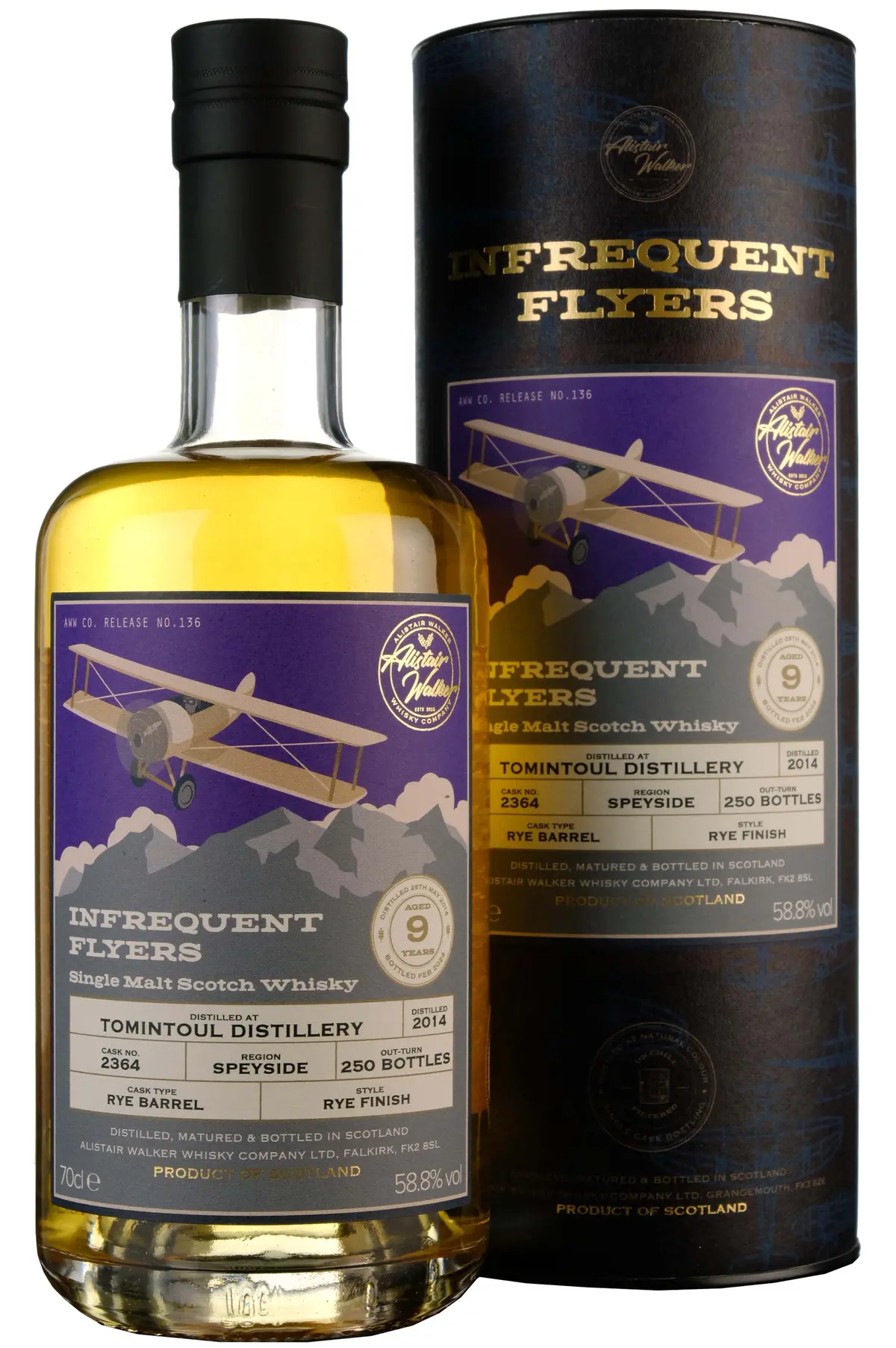 Tomintoul 2014-2024 | 9 Year Old Infrequent Flyers Single Cask 2364 1