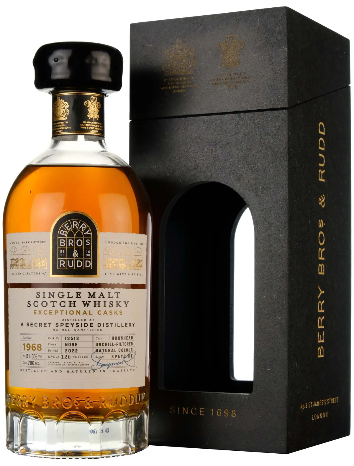 Secret Speyside 1968-2022 | 53 Year Old Berry Bros & Rudd Exceptional Casks Single Cask 13513 1