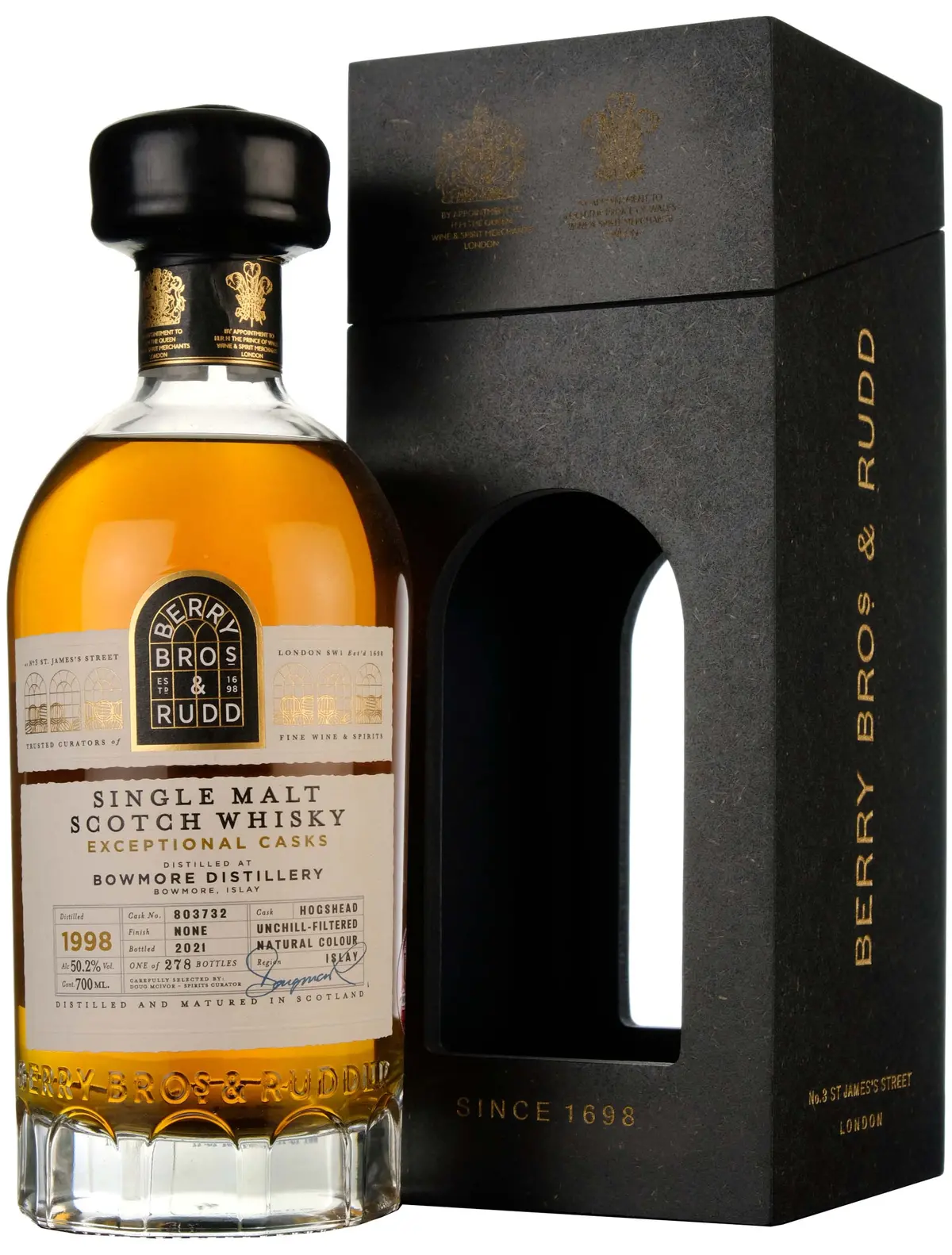 Bowmore 1998-2021 | 23 Year Old Berry Bros & Rudd Exceptional Casks Single Cask 803732 1