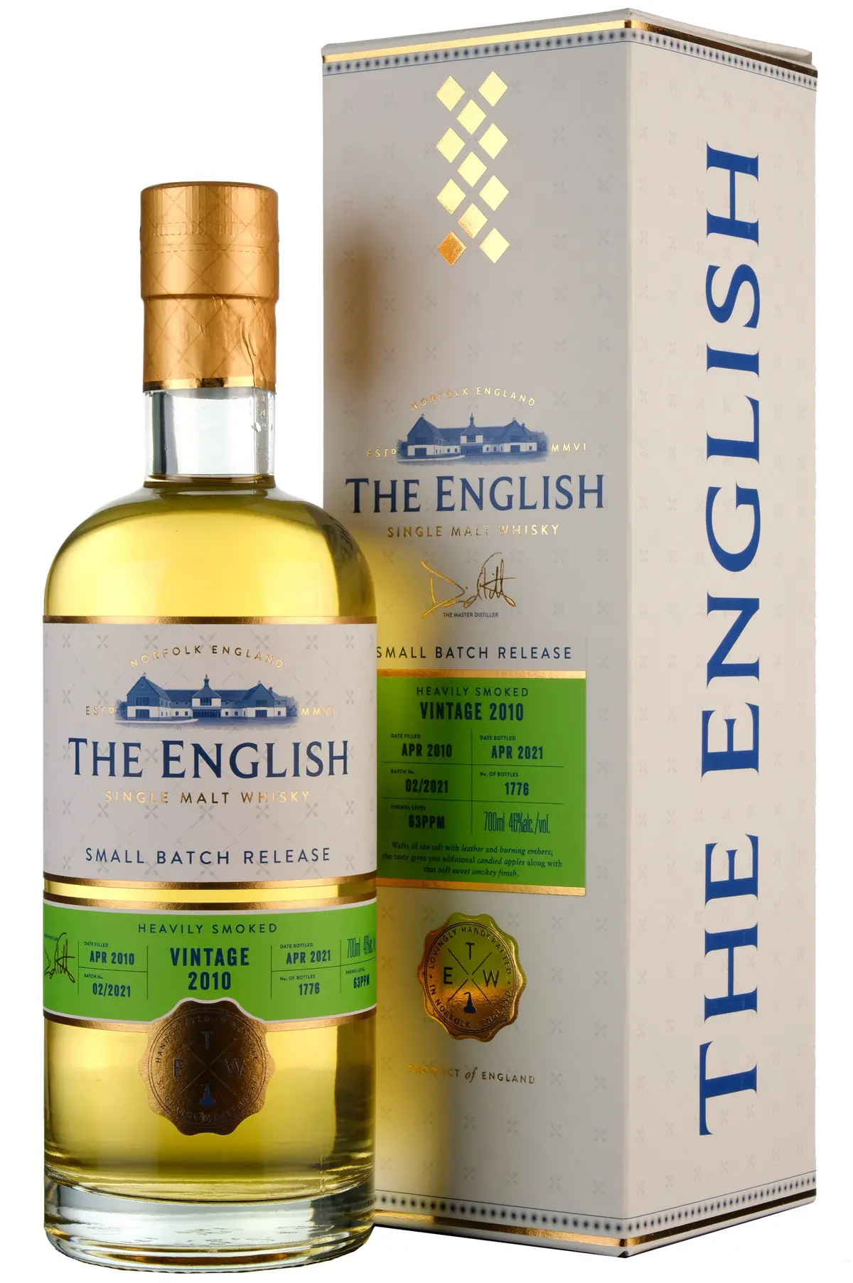 The English Whisky 2010-2021 Small Batch Release Heavily Smoked 1