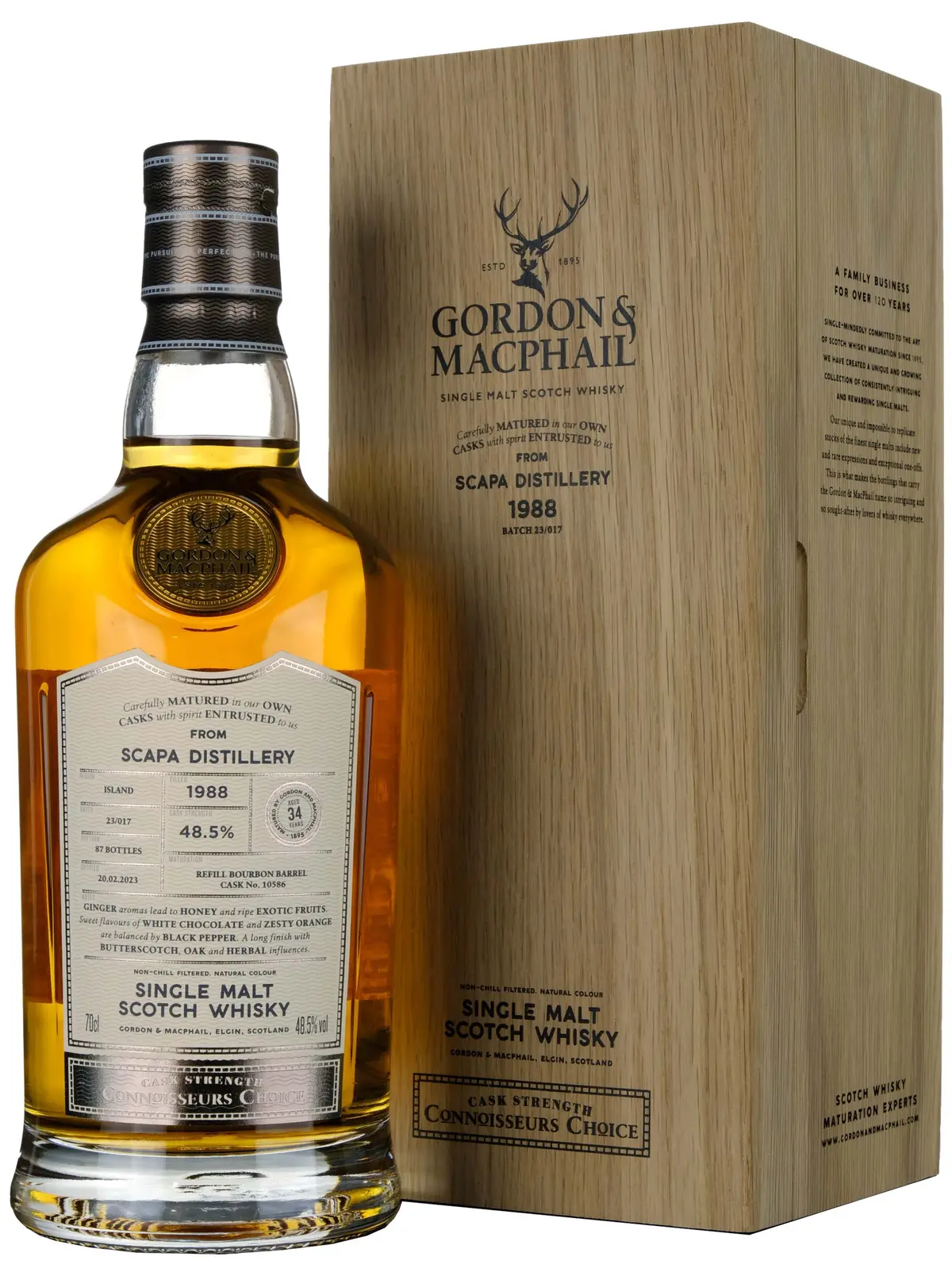 Scapa 1988-2023 | 34 Year Old Gordon & Macphail Connoisseurs Choice Single Cask 10586 1