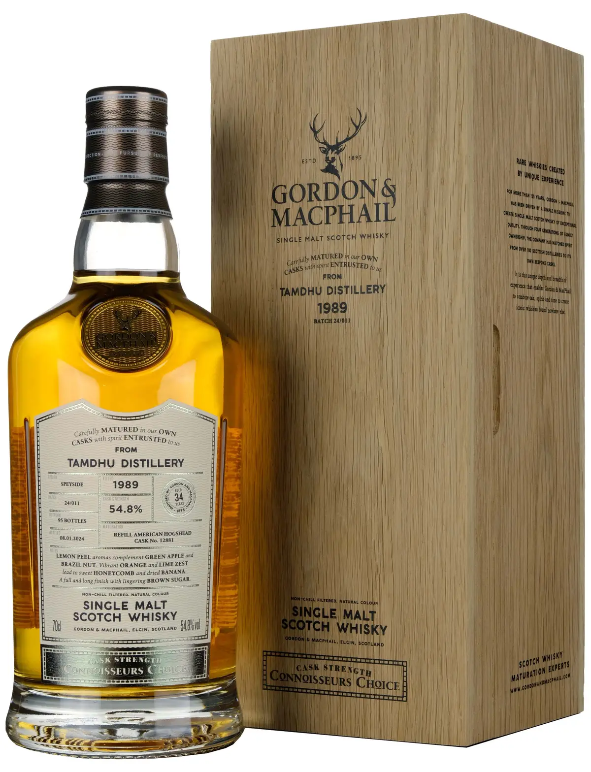 Tamdhu 1989-2024 | 34 Year Old Gordon & Macphail Connoisseurs Choice Single Cask 12881 1