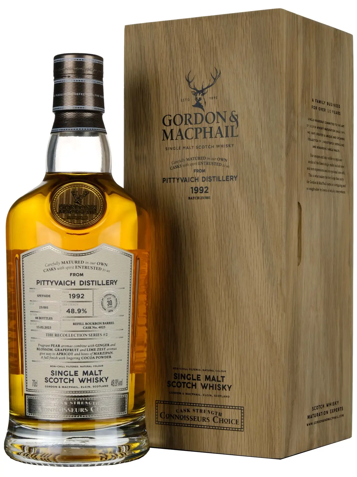 Pittyvaich 1992-2023 | 30 Year Old Gordon & Macphail Connoisseurs Choice Single Cask 4025 1