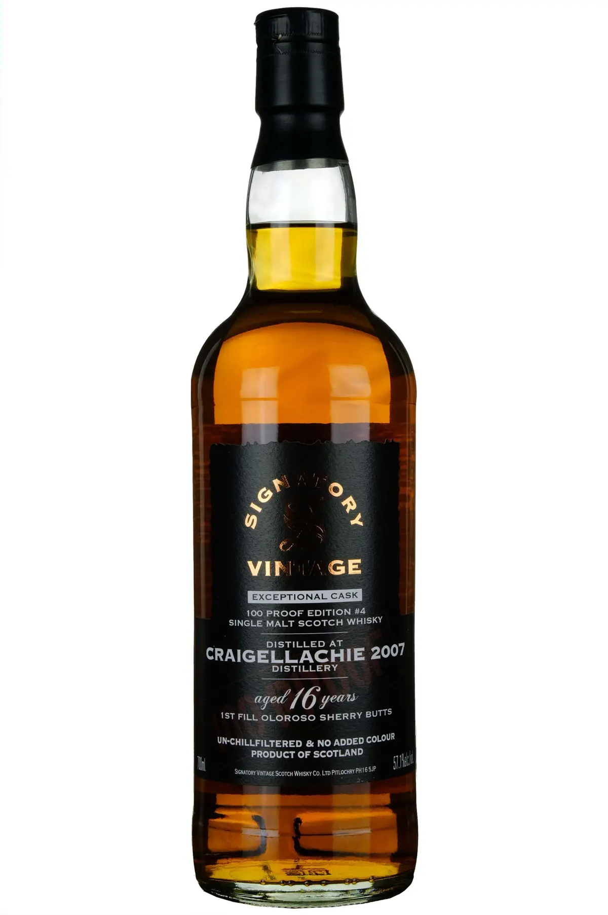 Craigellachie 2007-2024 | 16 Year Old Signatory Vintage Exceptional Cask 100 Proof Edition 4 1